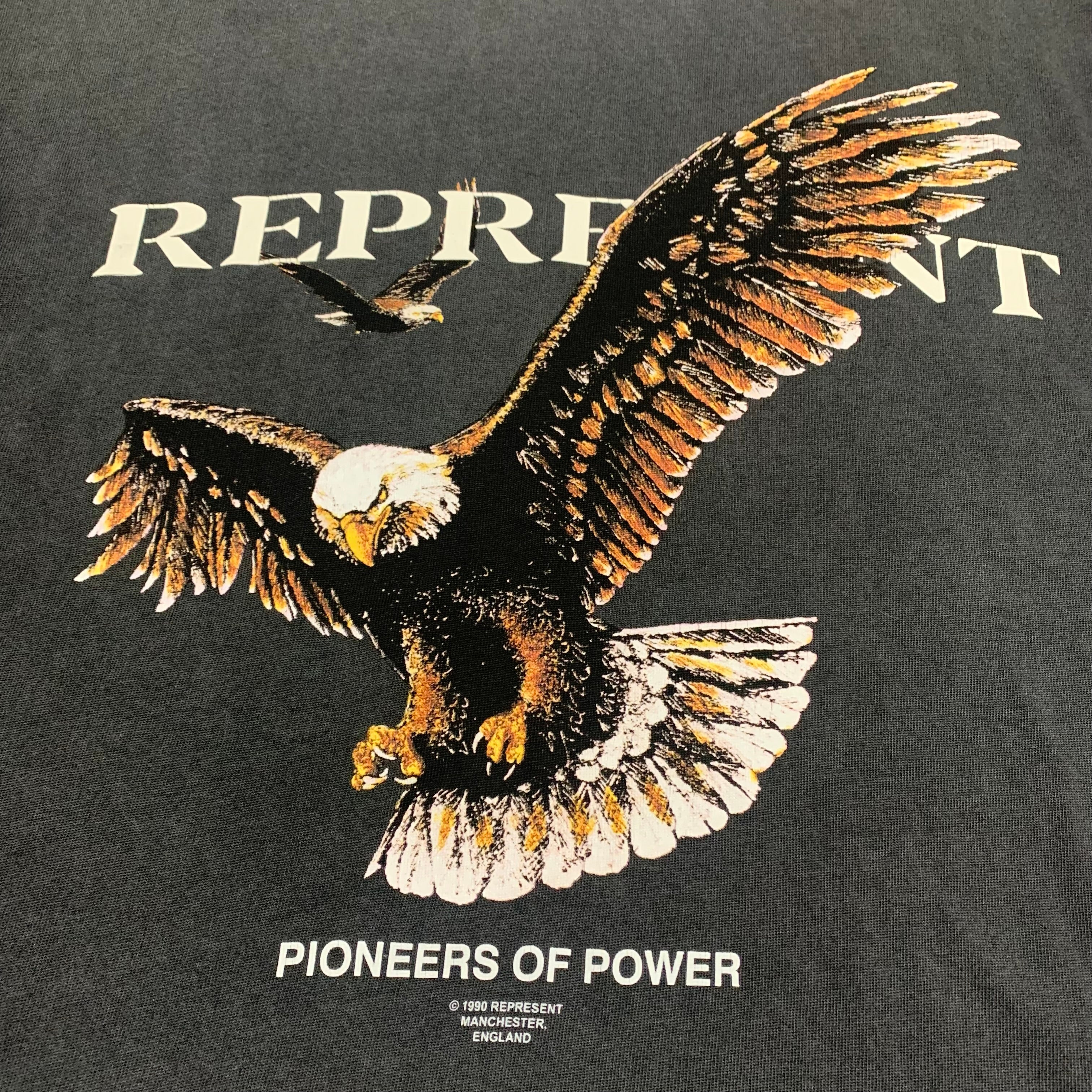 Represent Small Pioneers Of Power Vintage Grey Tee