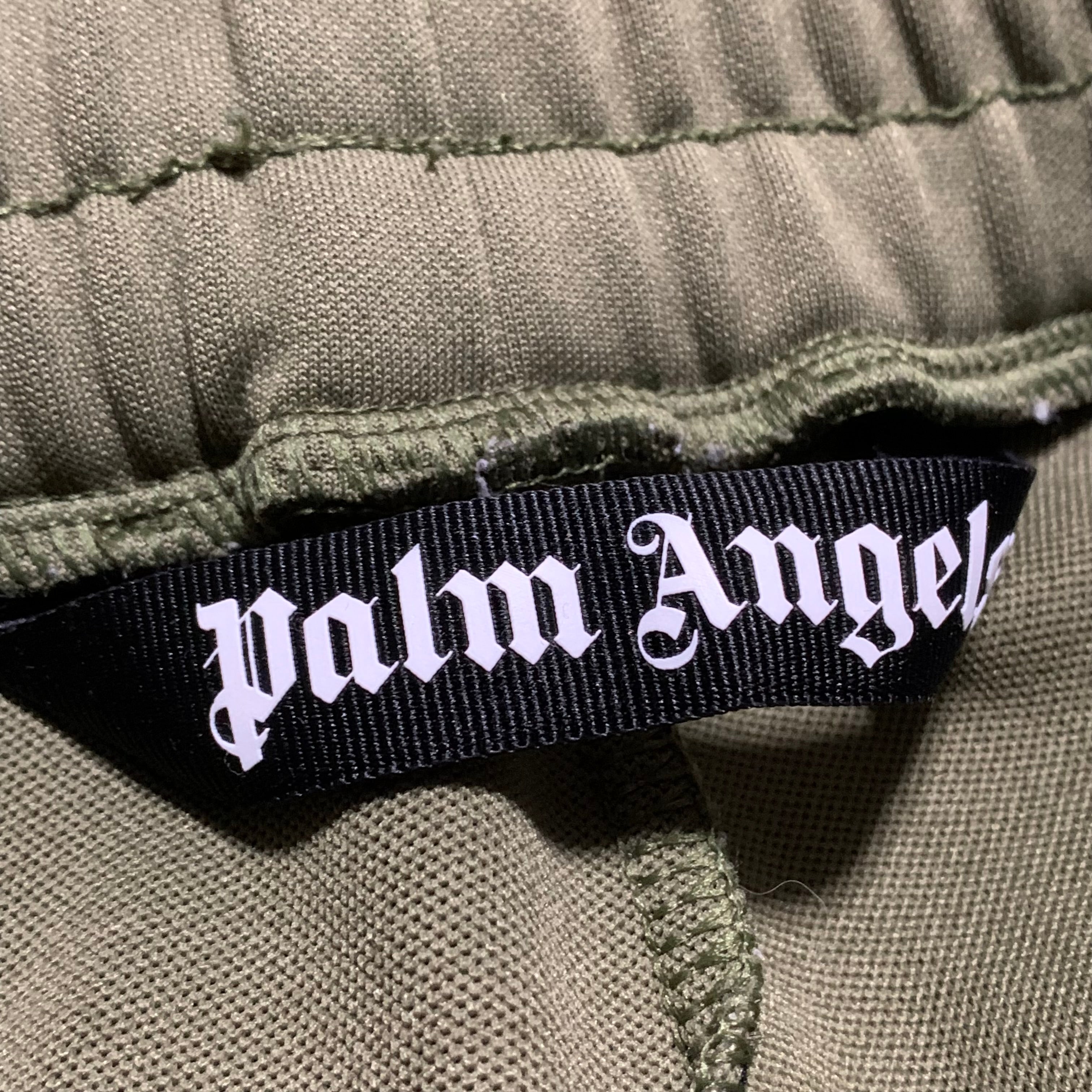 Palm Angels Medium Classic Khaki Green Track Pant Bottoms