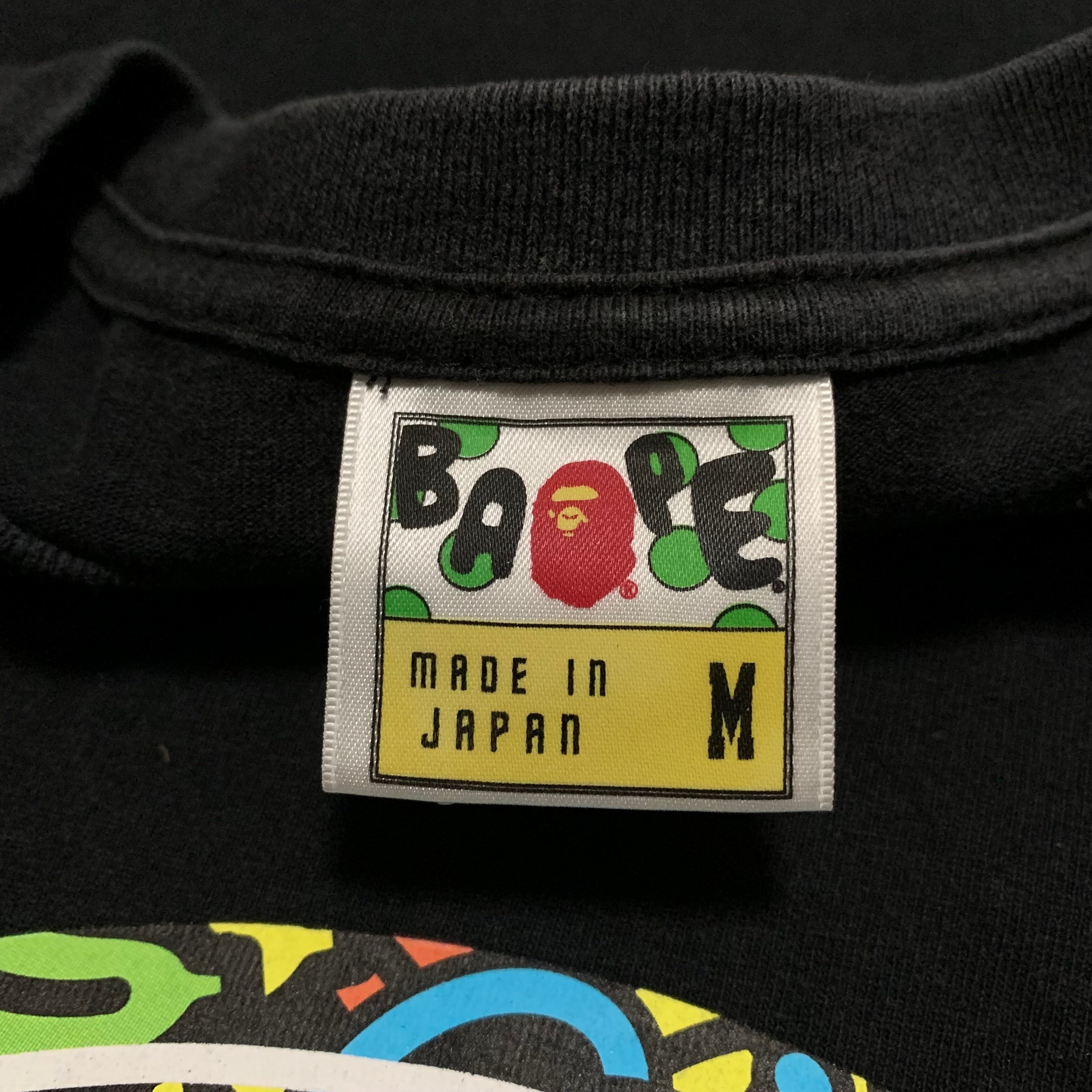 Bape Medium Busy Works Baby Milo Black Tee