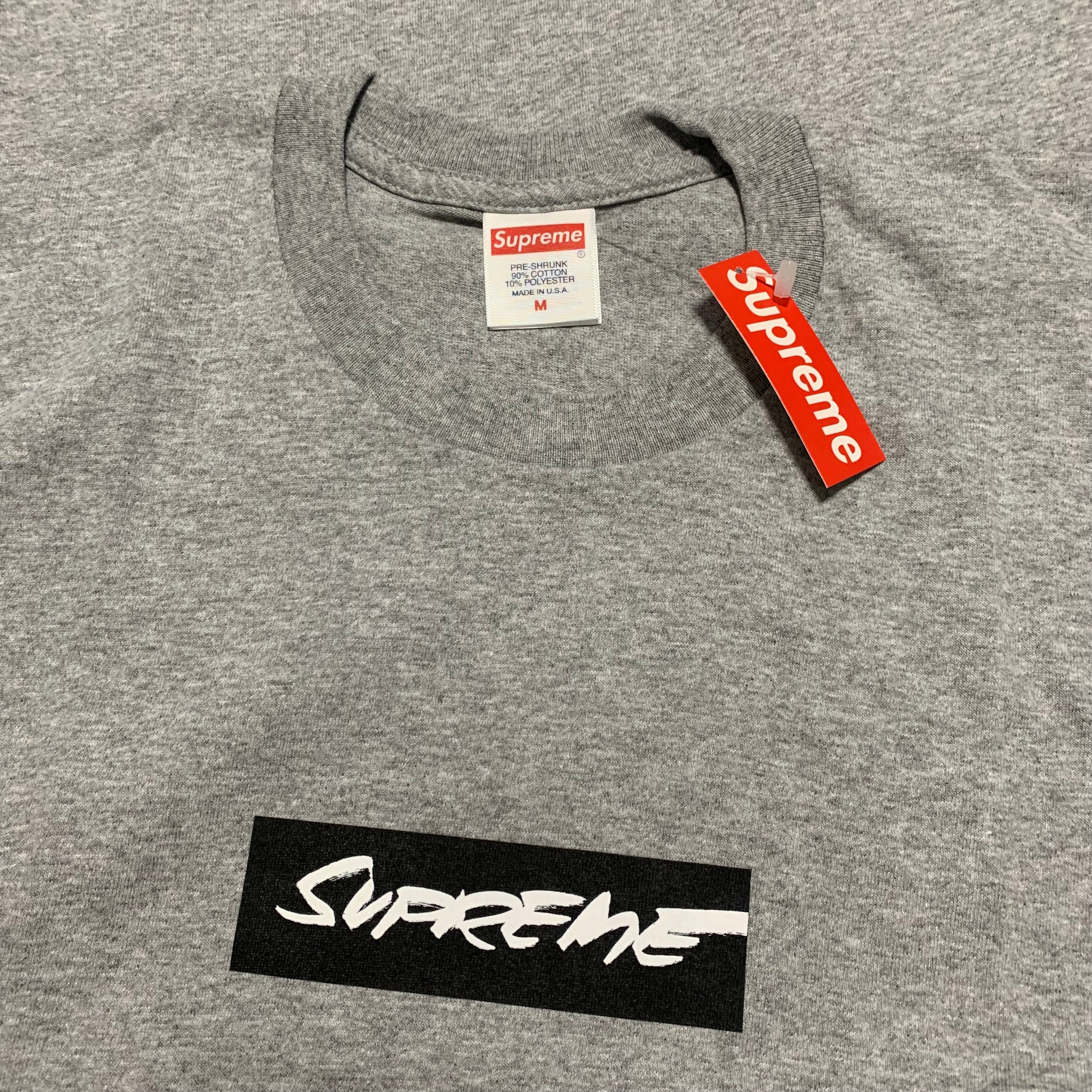 Supreme Medium Futura Box Logo Grey Tee 2024