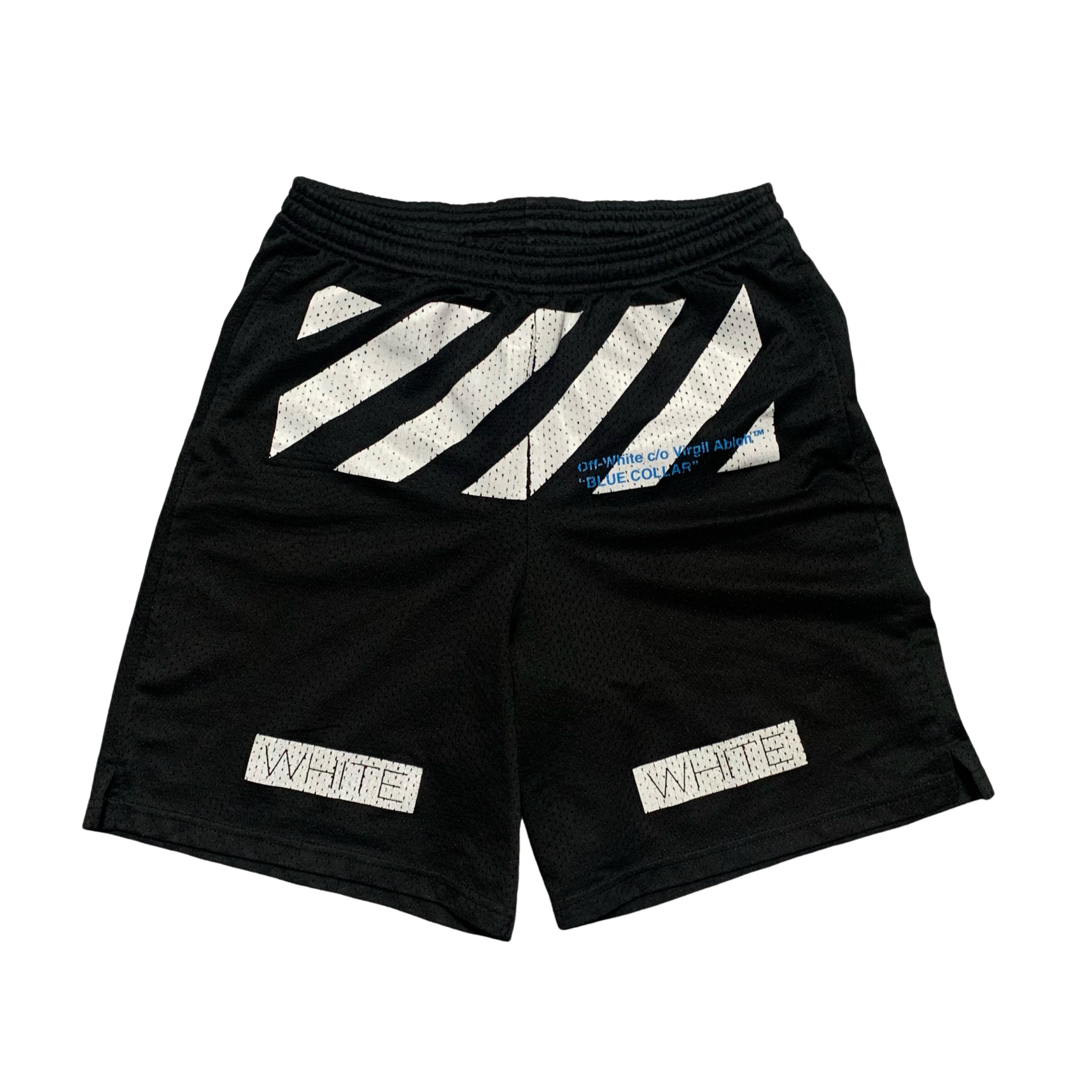 Off White Small Shorts Black Mesh Shorts Bottoms 2016