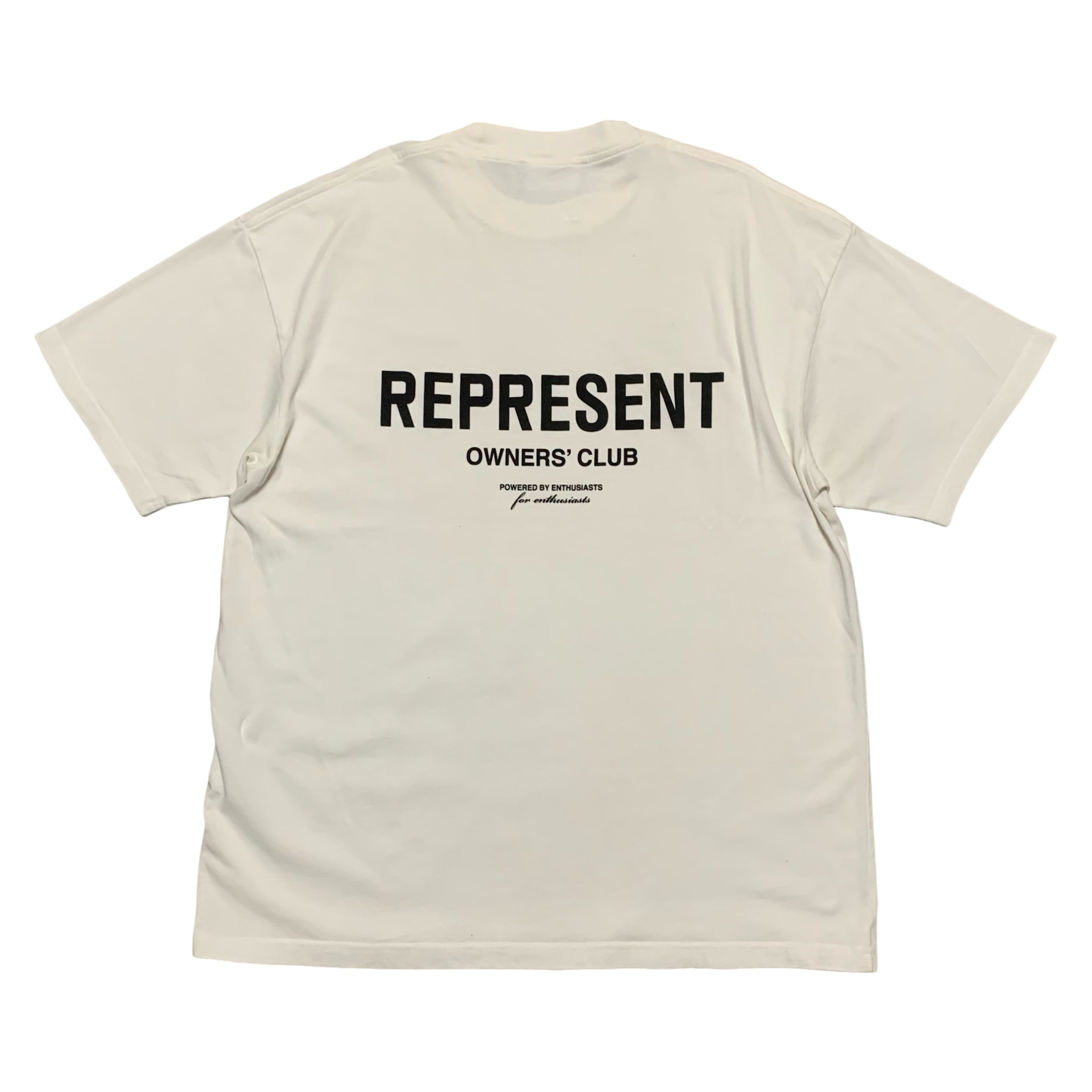 Represent Medium Tee Owners Club Flat White T-Shirt