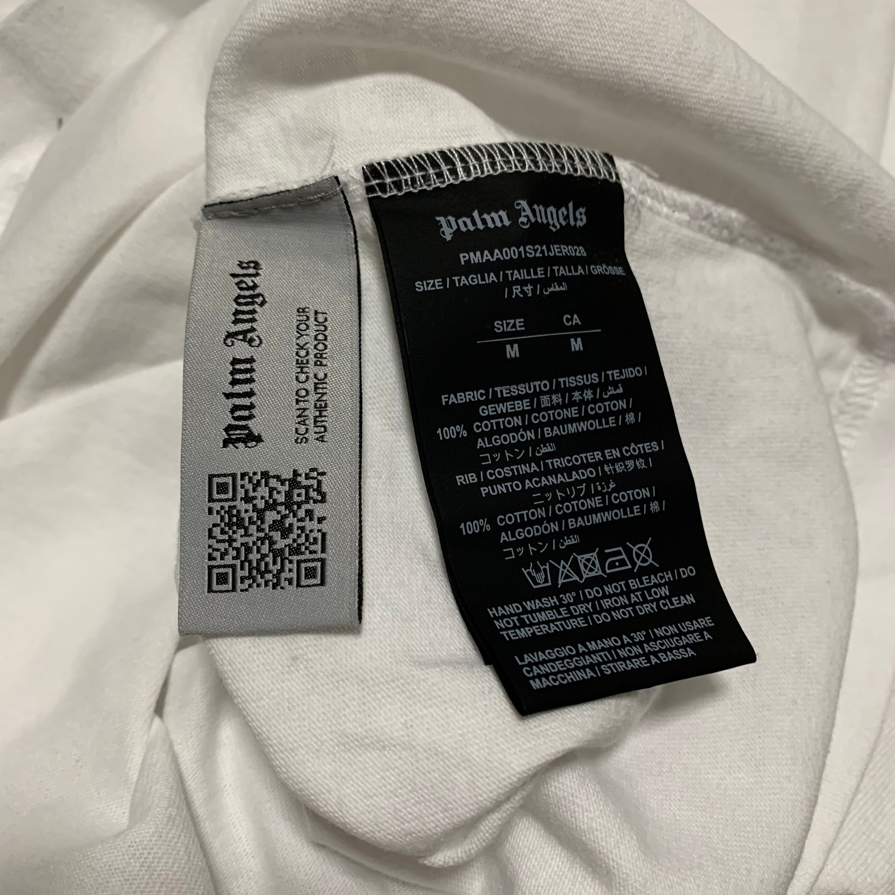 Palm Angels Medium Tokyo Sprayed White Tee
