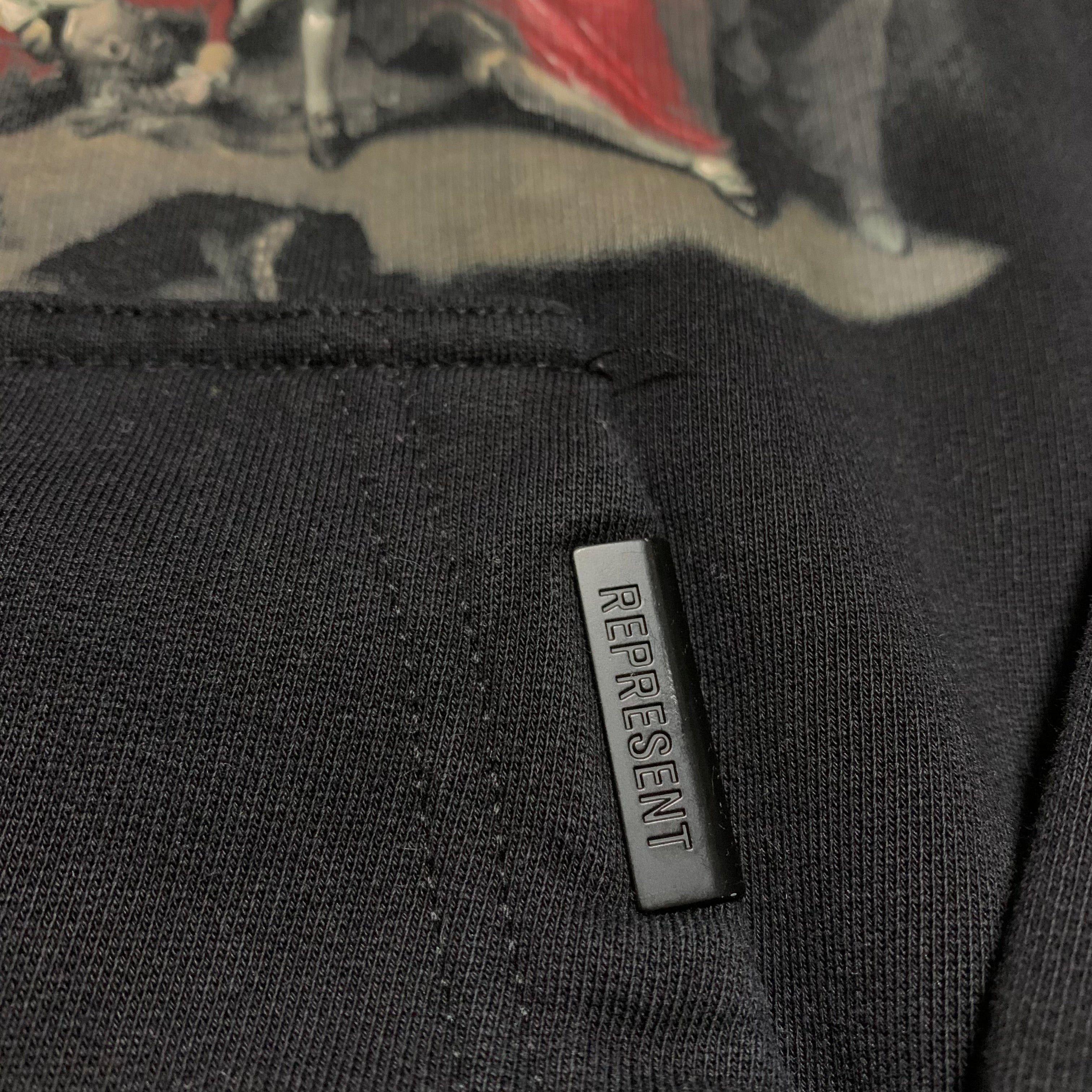 Represent Medium British Archive Graphic Black Hoodie