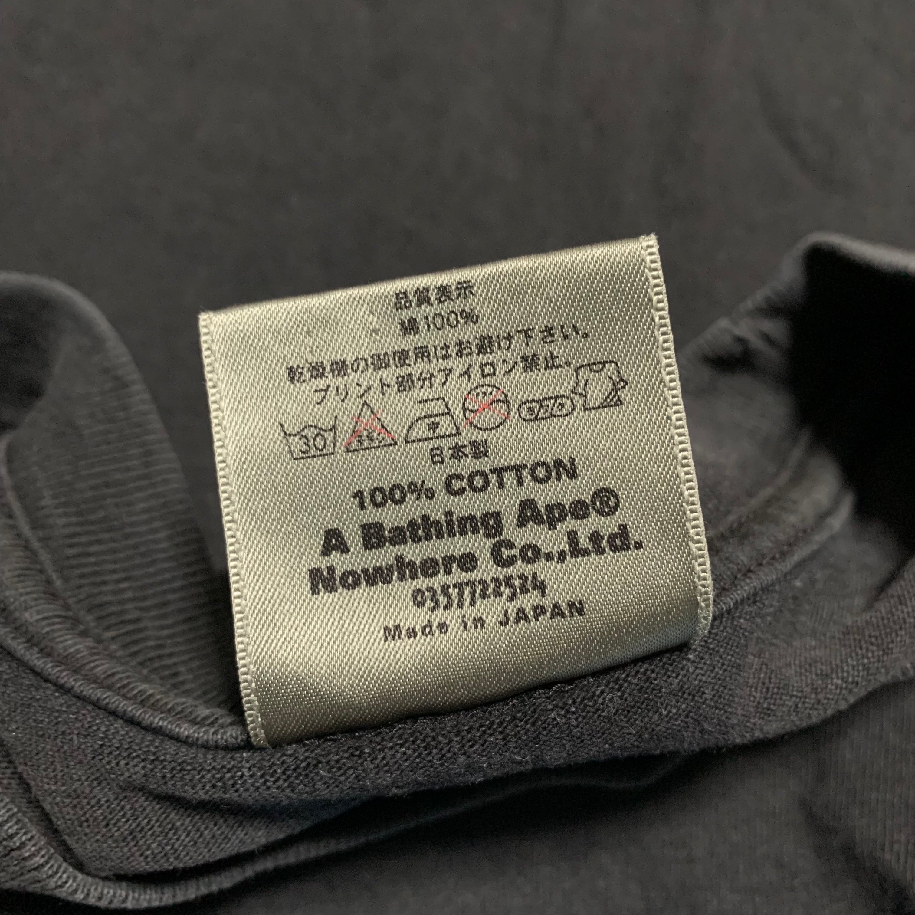 Bape Medium KAWS By Bathing Ape Black Tee Vintage