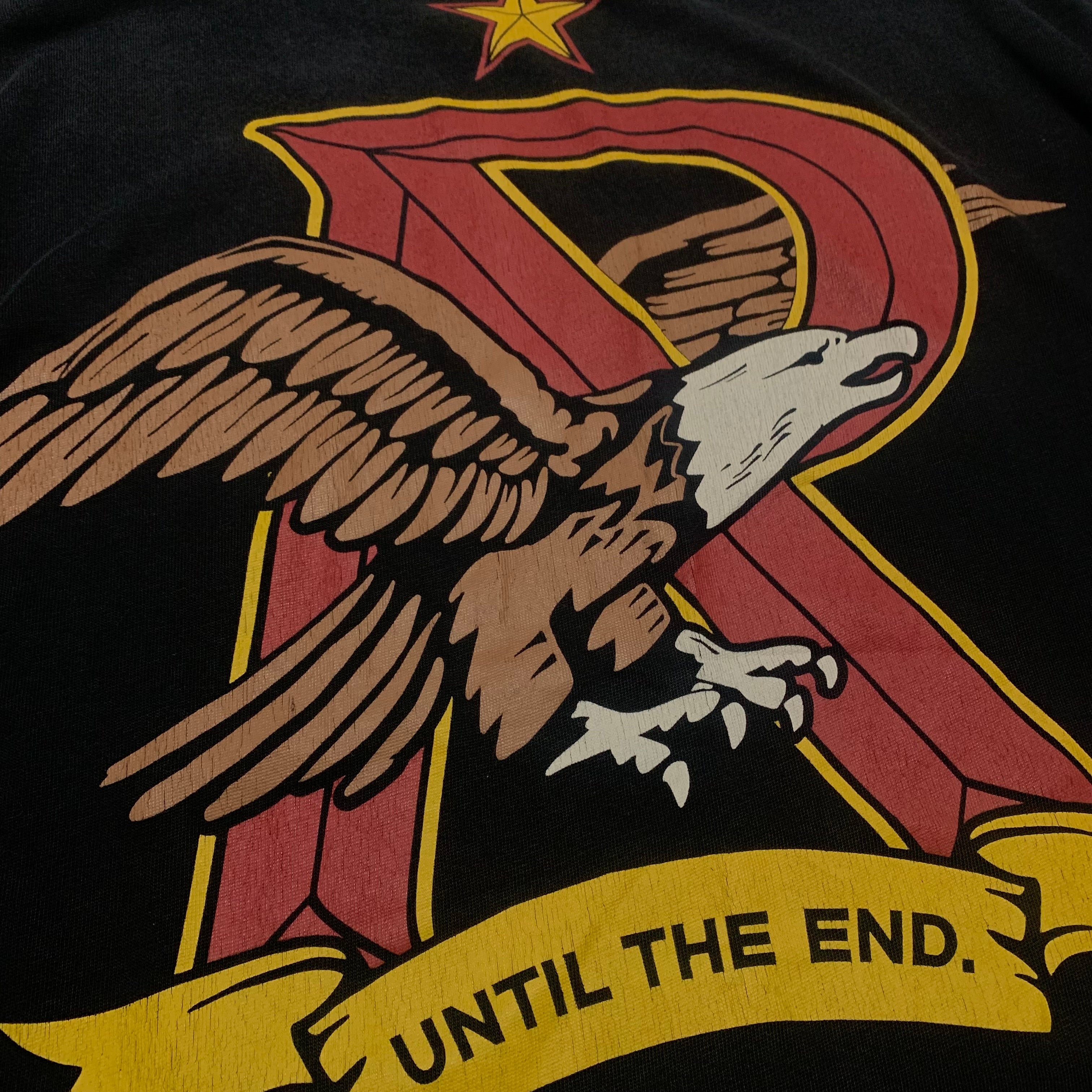 Represent Small Eagle End Stained Black Tee