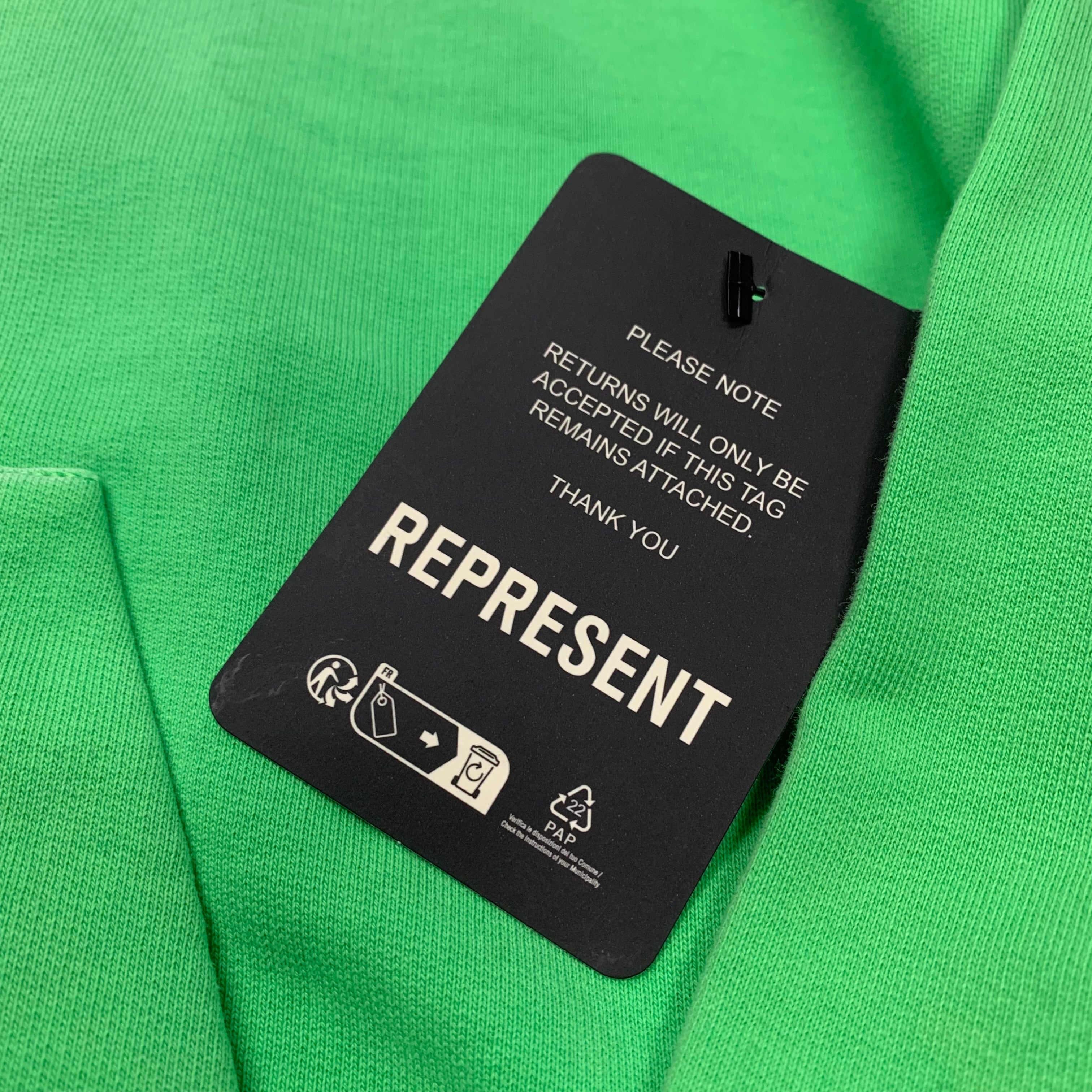 Represent Large Hoodie 247 Motion Oversized Speed Green Hoodie