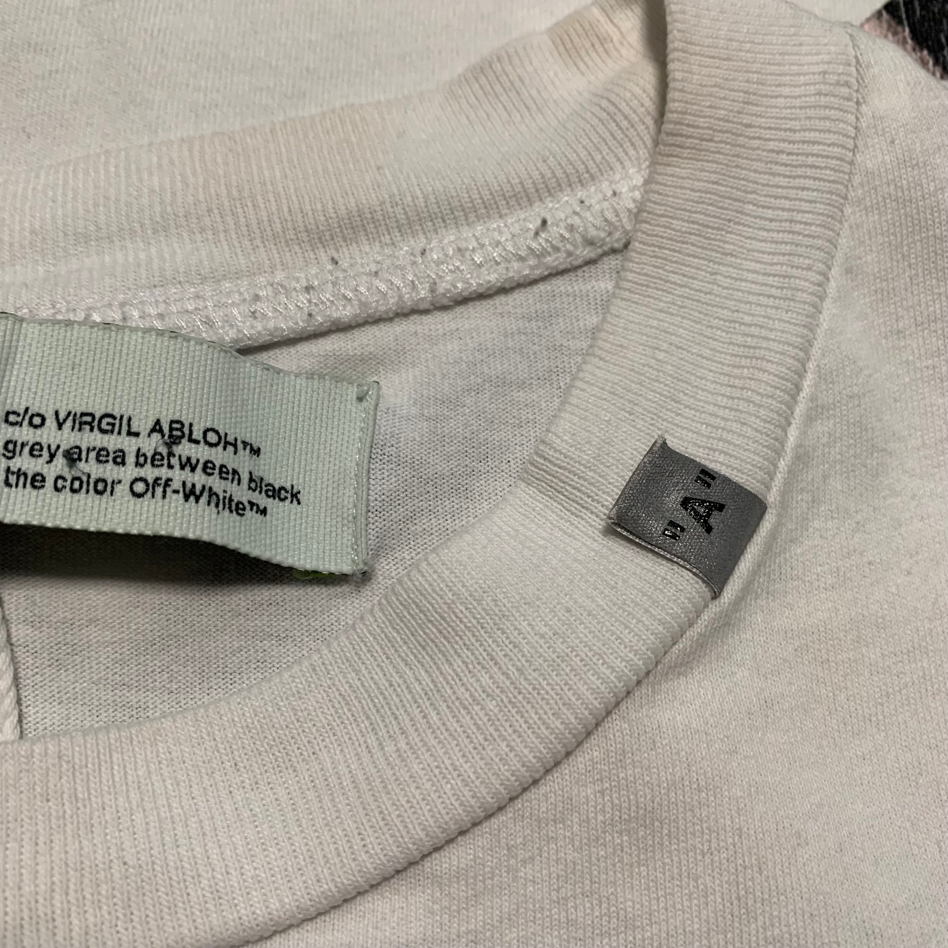 Off White Medium Caravaggio Arrows White Tee Virgil Abloh