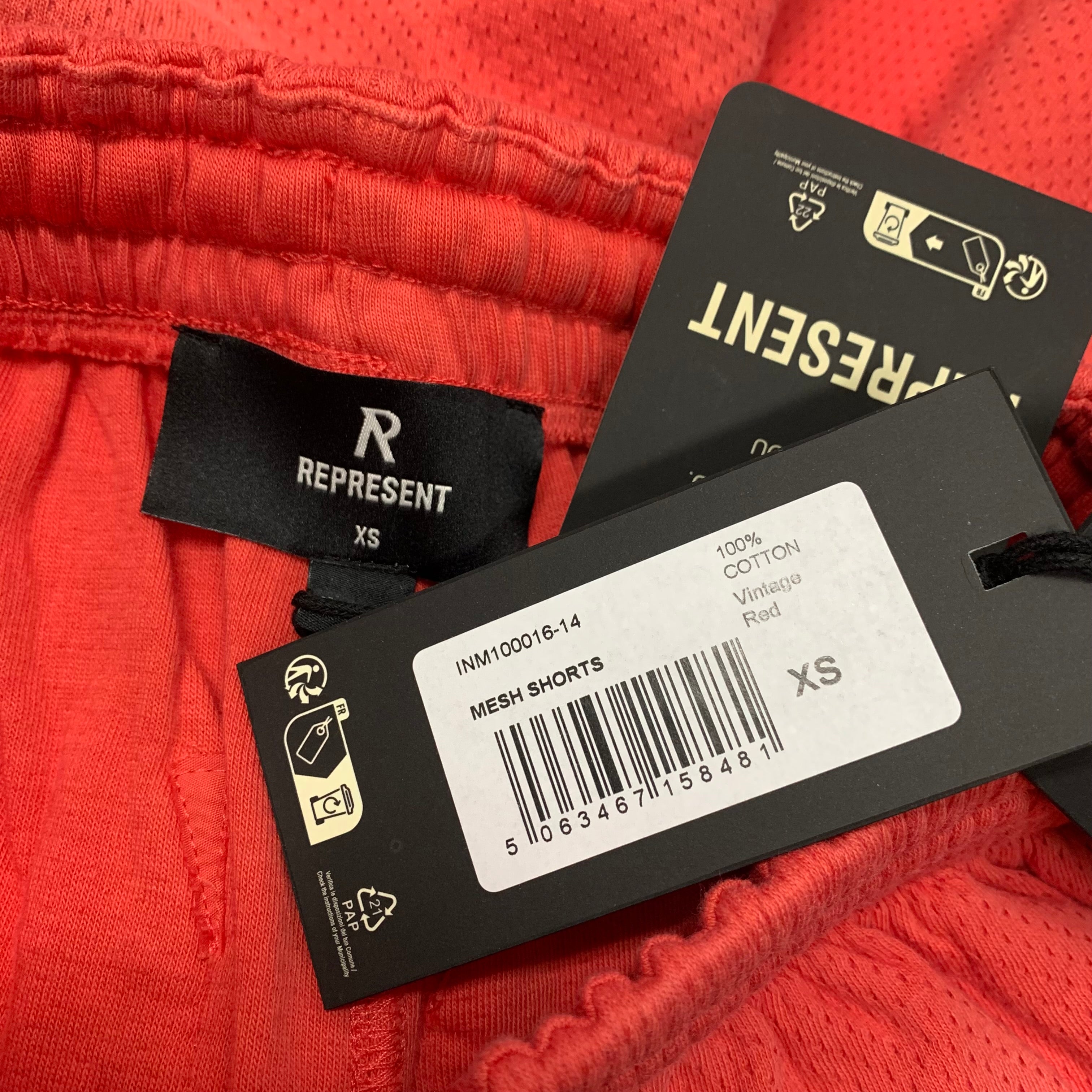 Represent XS Shorts Initial Mesh Vintage Red Bottoms