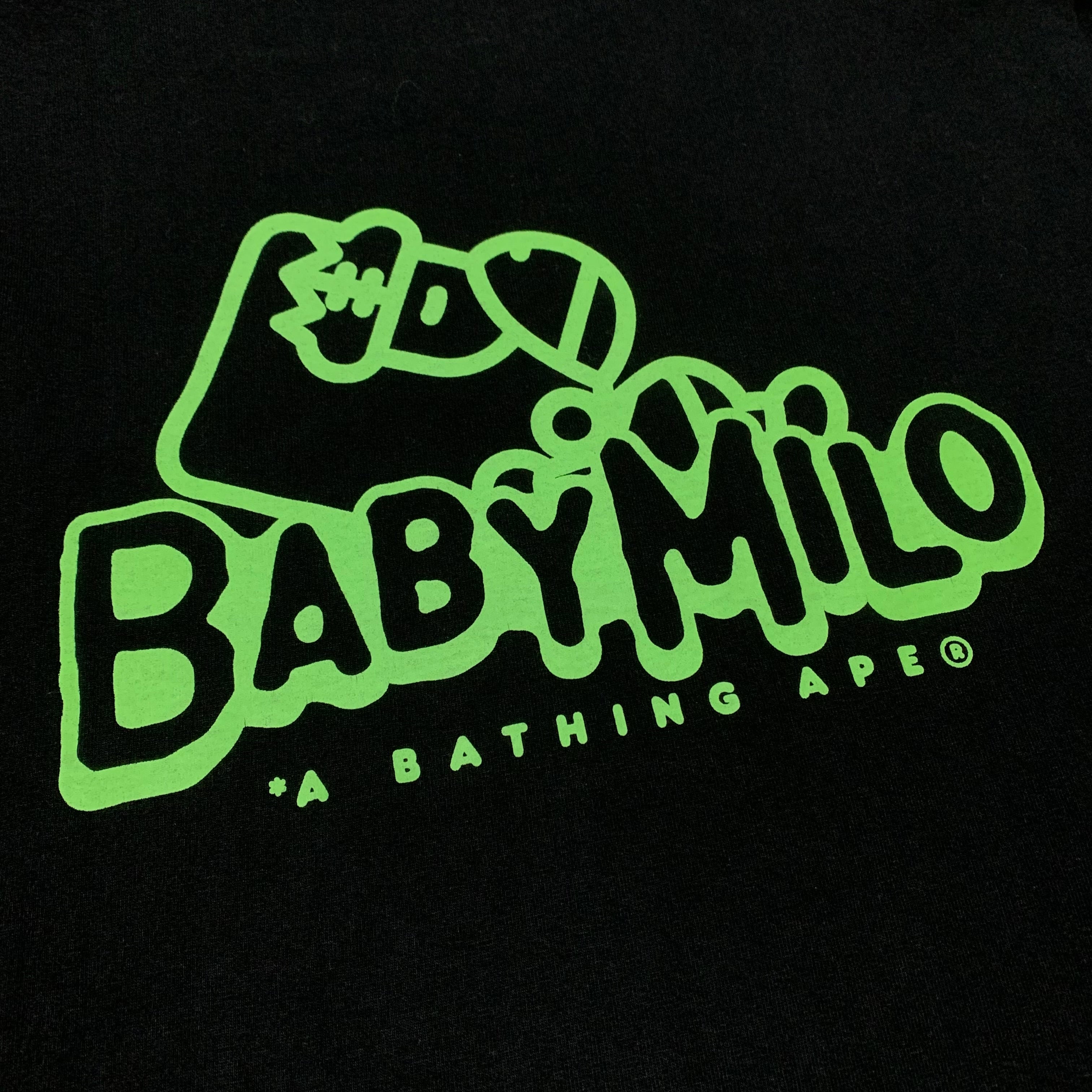 Bape Large Baby Milo Frankenstein Black Tee A Bathing Ape Halloween
