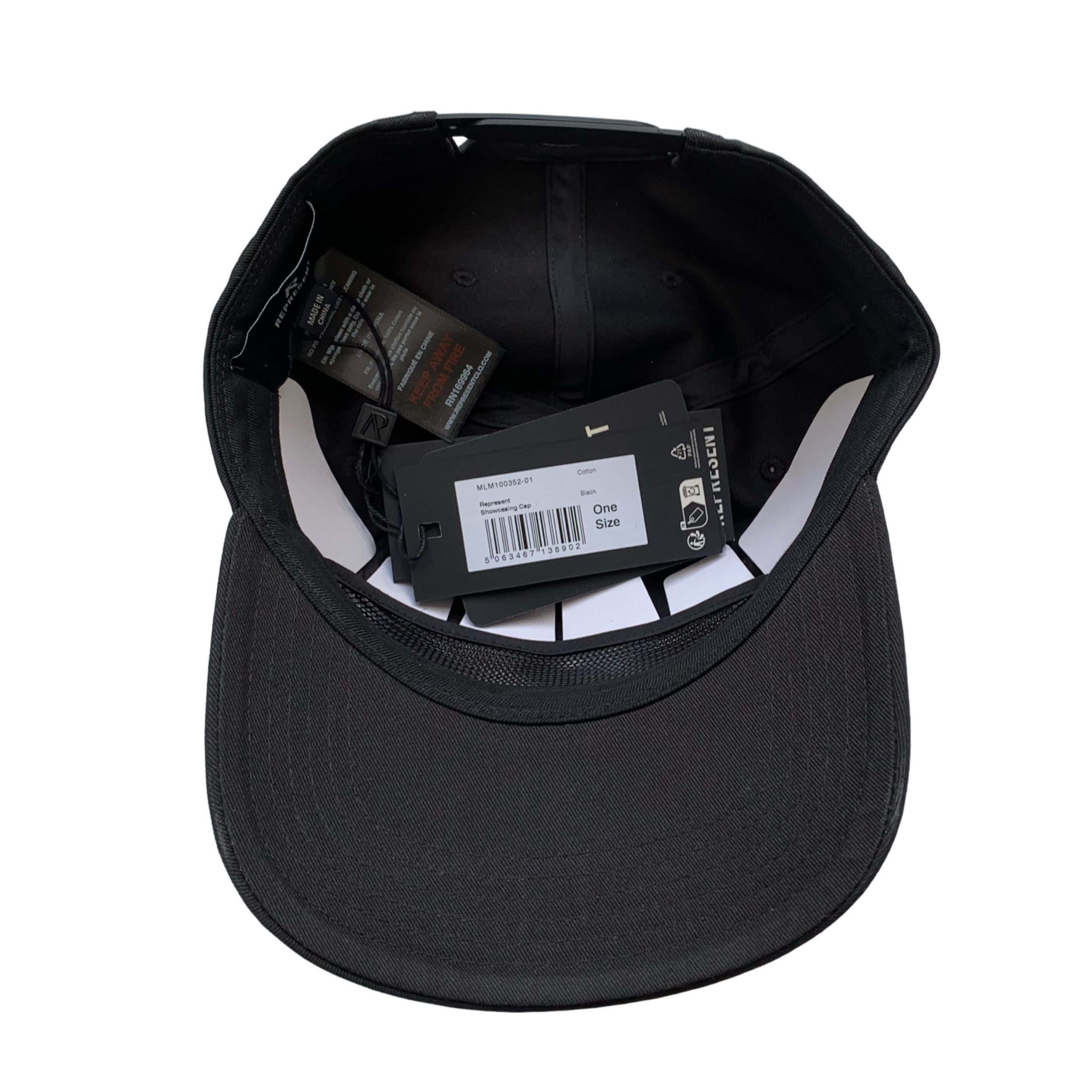 Represent Cap Showcasing Black Cap Hat