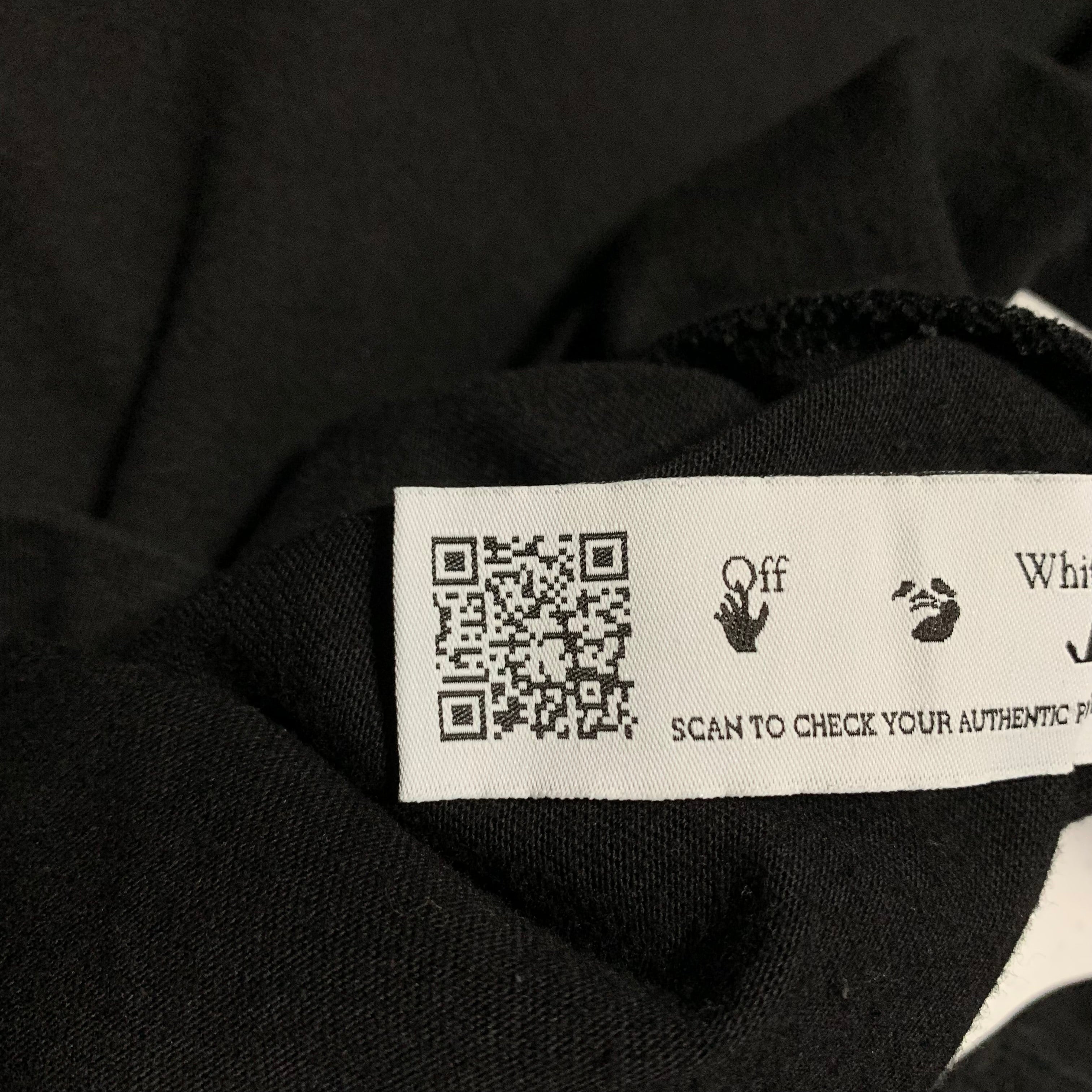 Off White Medium Flower Arrows Black Tee Virgil Abloh