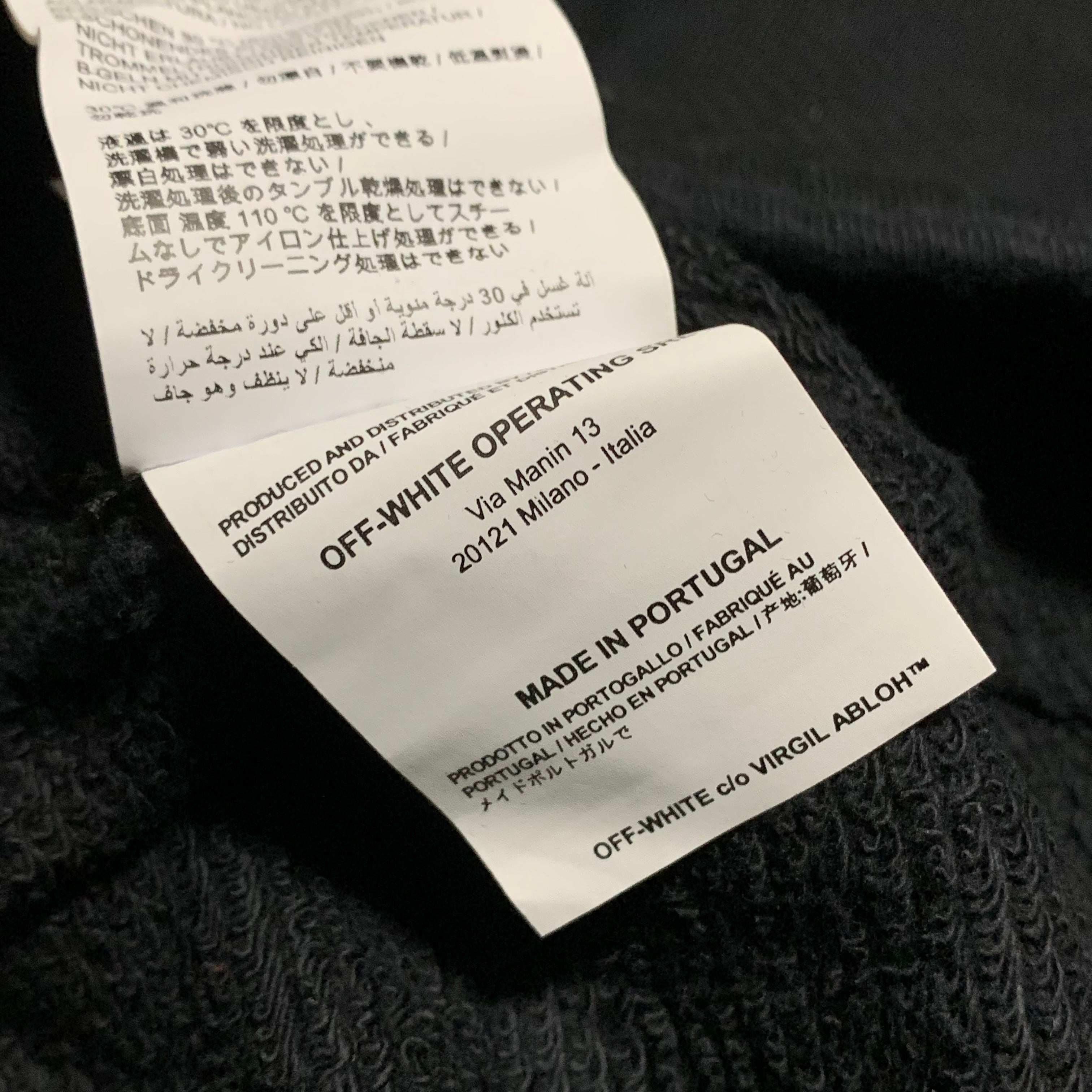 Off White Large Shorts Logo Black Shorts Bottoms Virgil Abloh