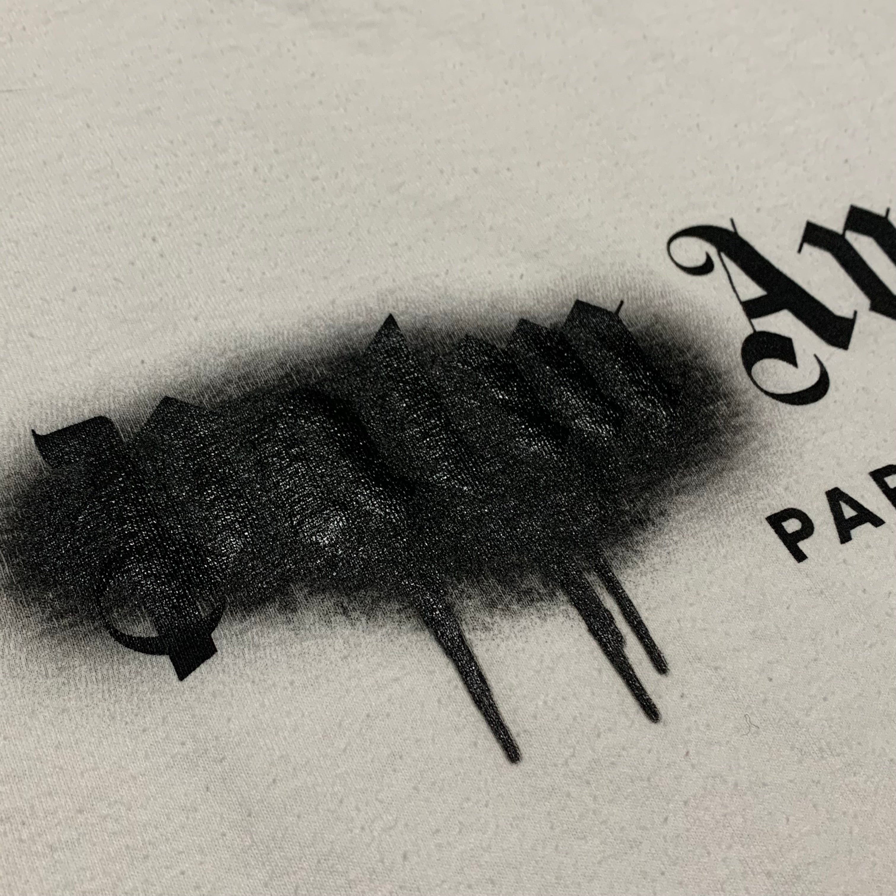 Palm Angels Medium Paris Sprayed White Tee