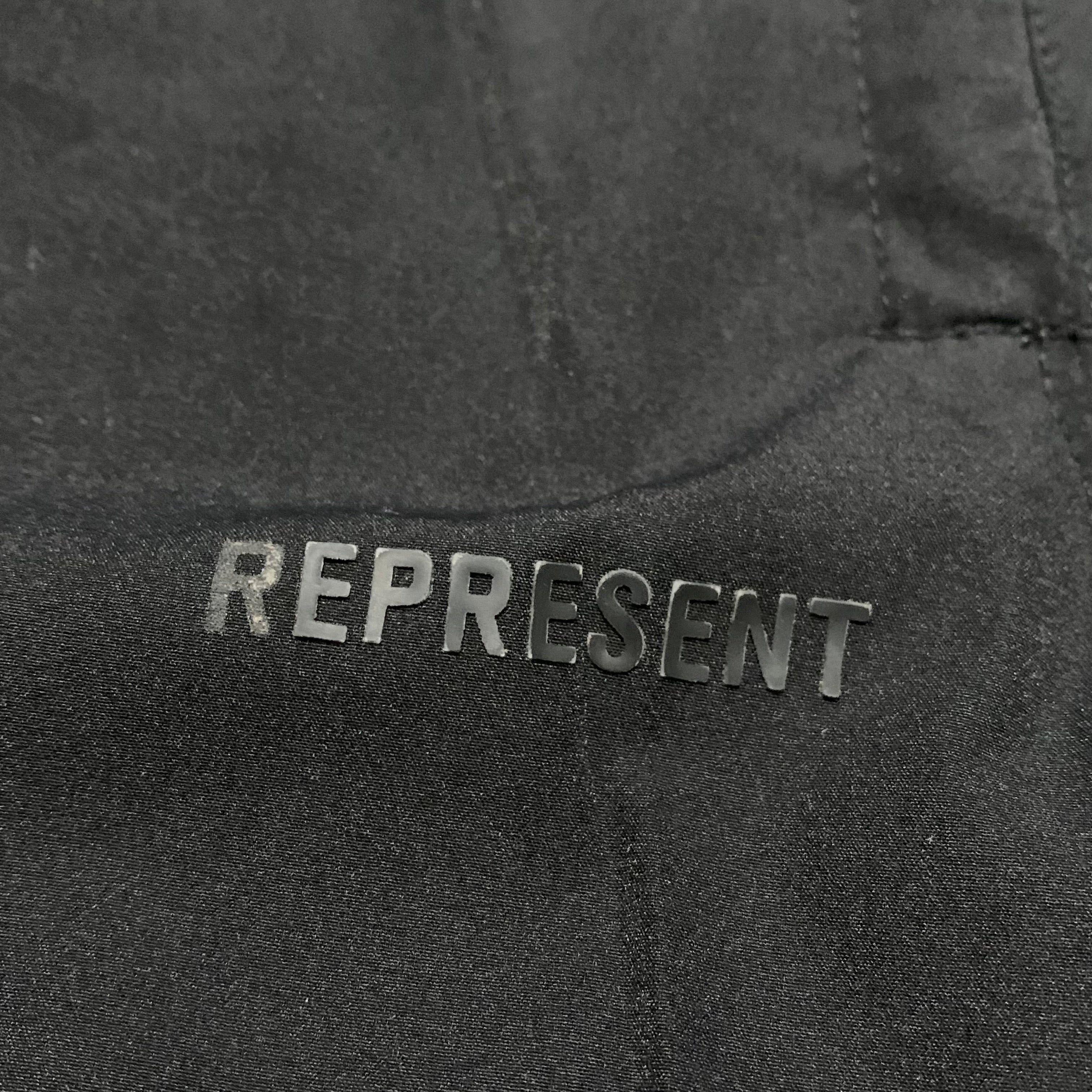 Represent Medium Blanks 247 Black Track Pant Bottoms