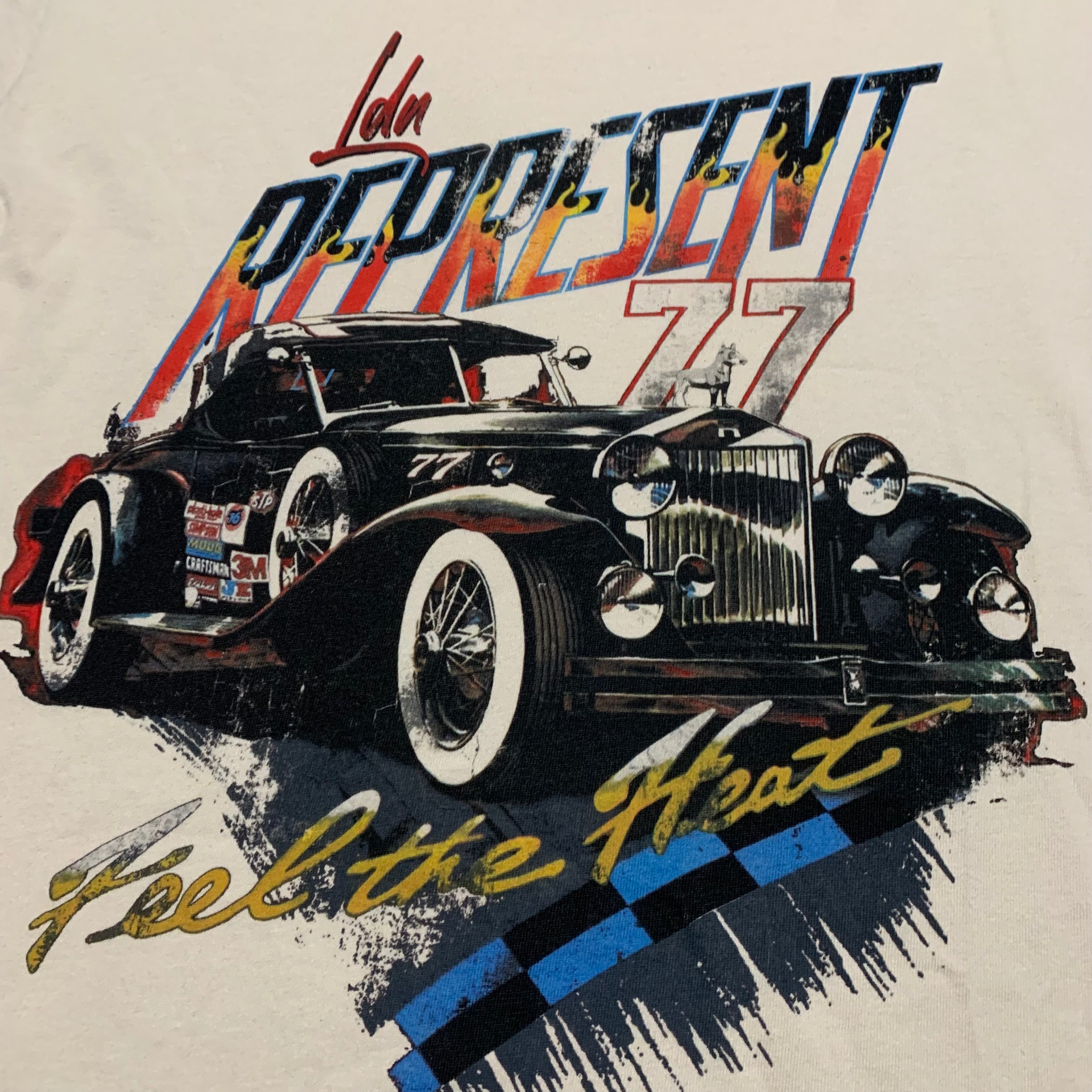 Represent Large Feel The Heat Vintage White Tee