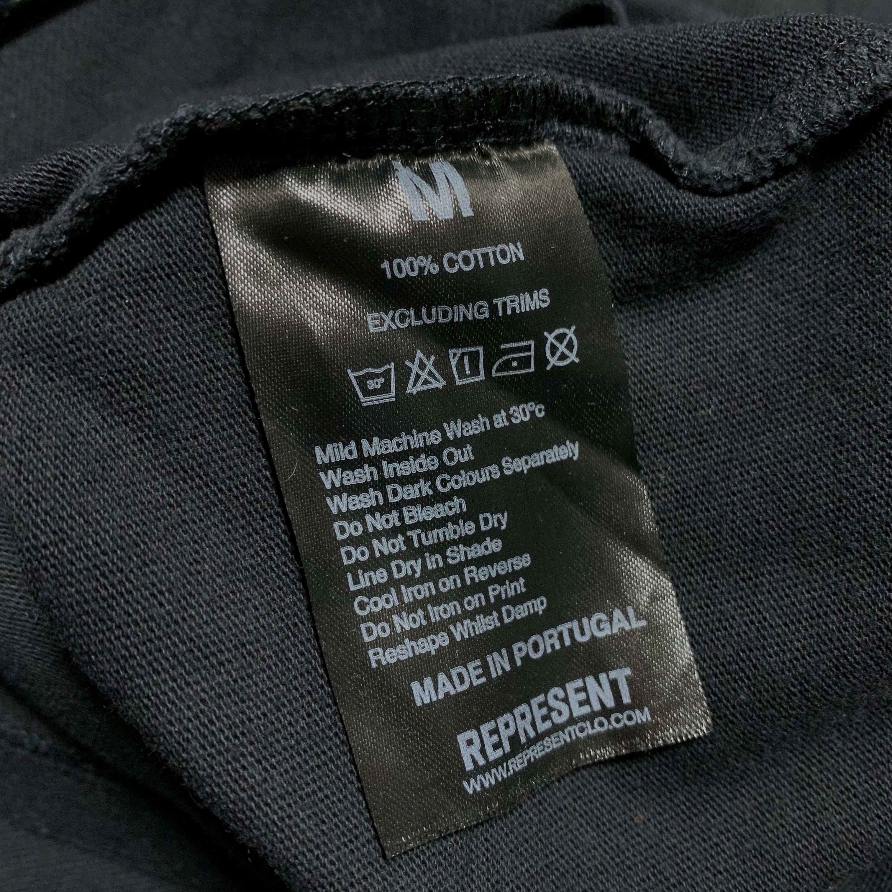 Represent Medium Welcome To The Jungle Off Black Tee