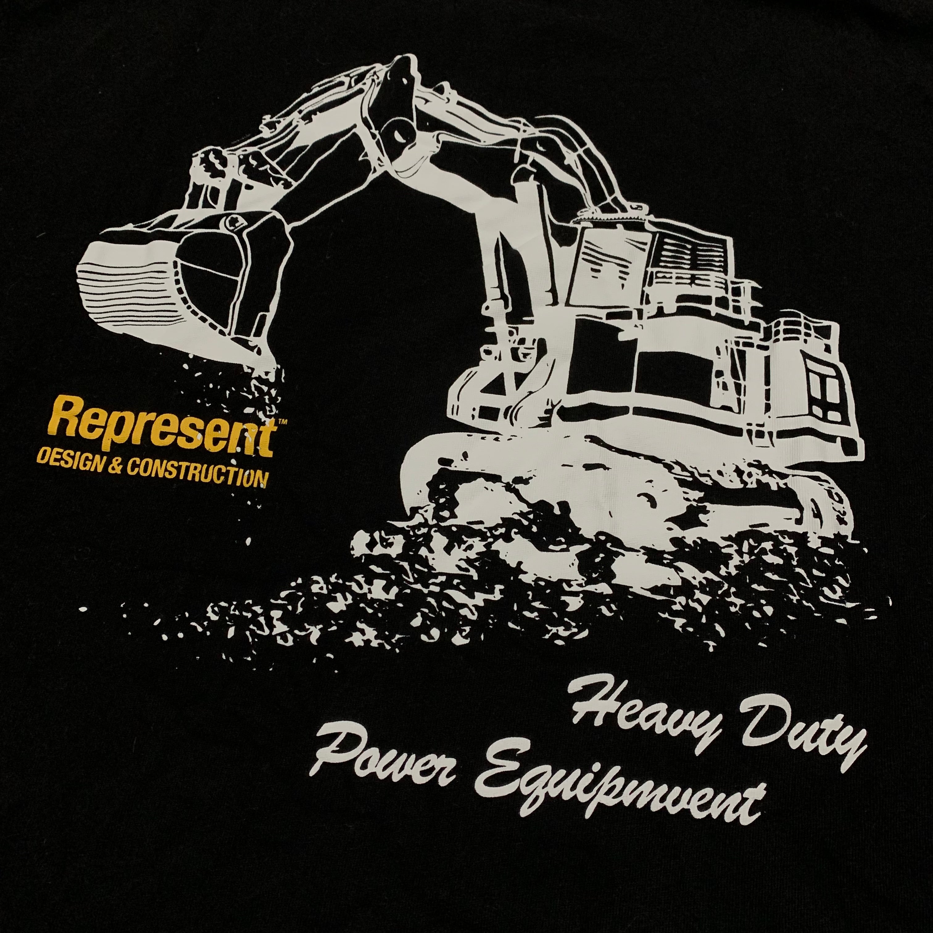 Represent Small Design & Construction Jet Black Tee