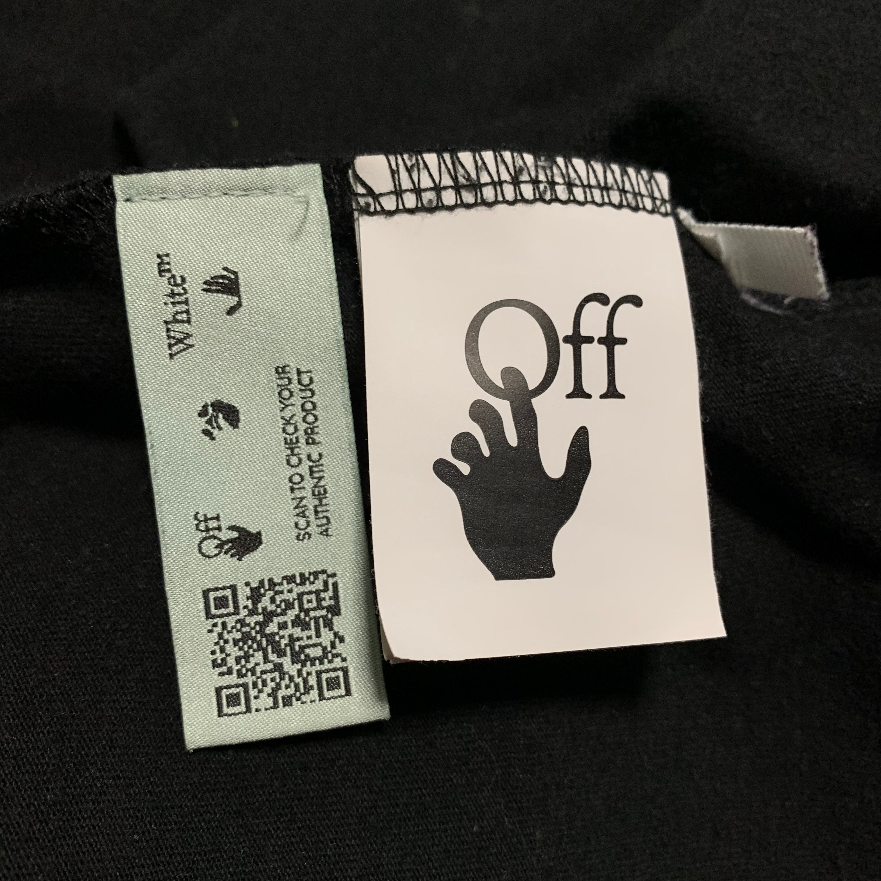 Off White Medium Marker Arrows Black Tee Virgil Abloh Pink Graphic