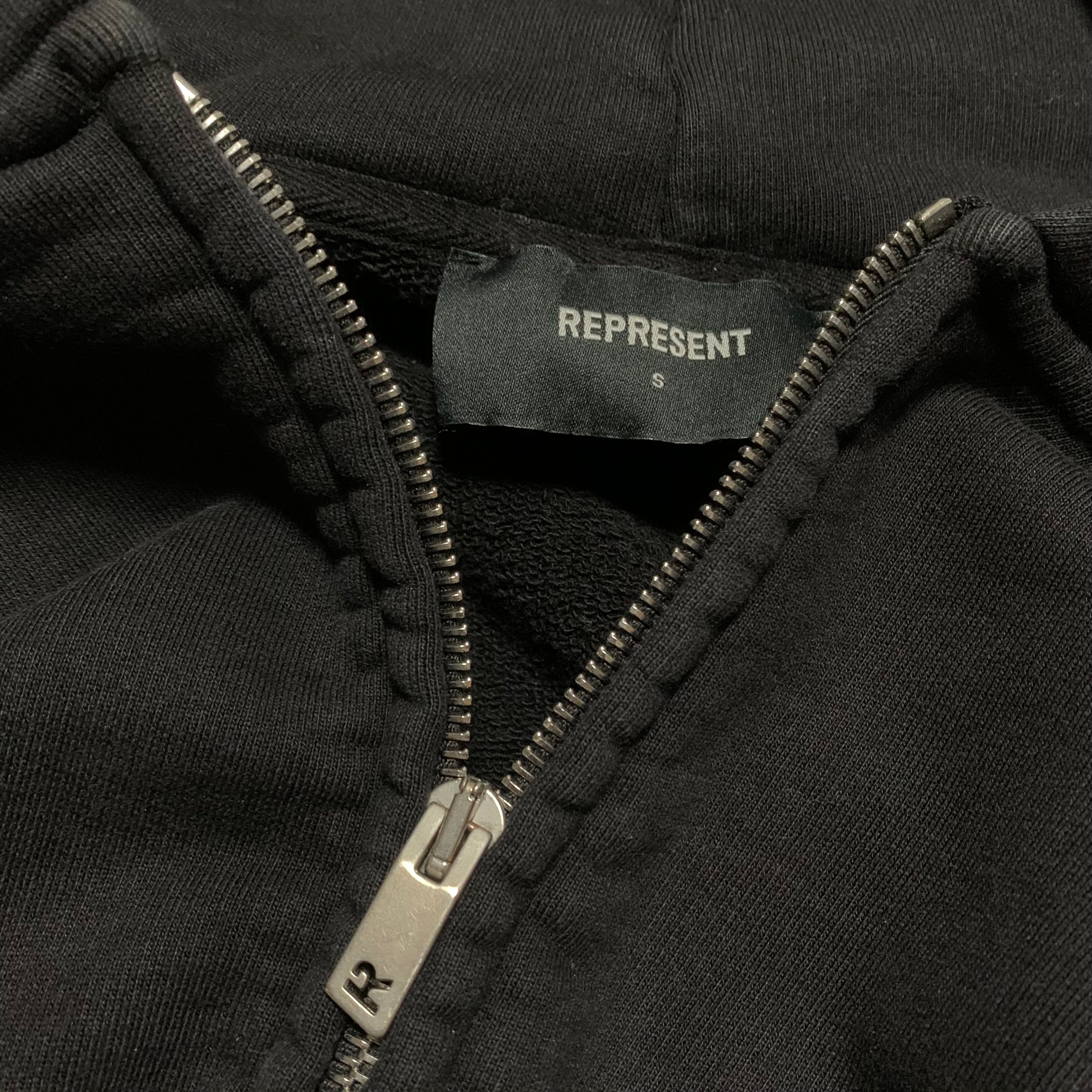 Represent Small Owners Club Full Zip Black Hoodie