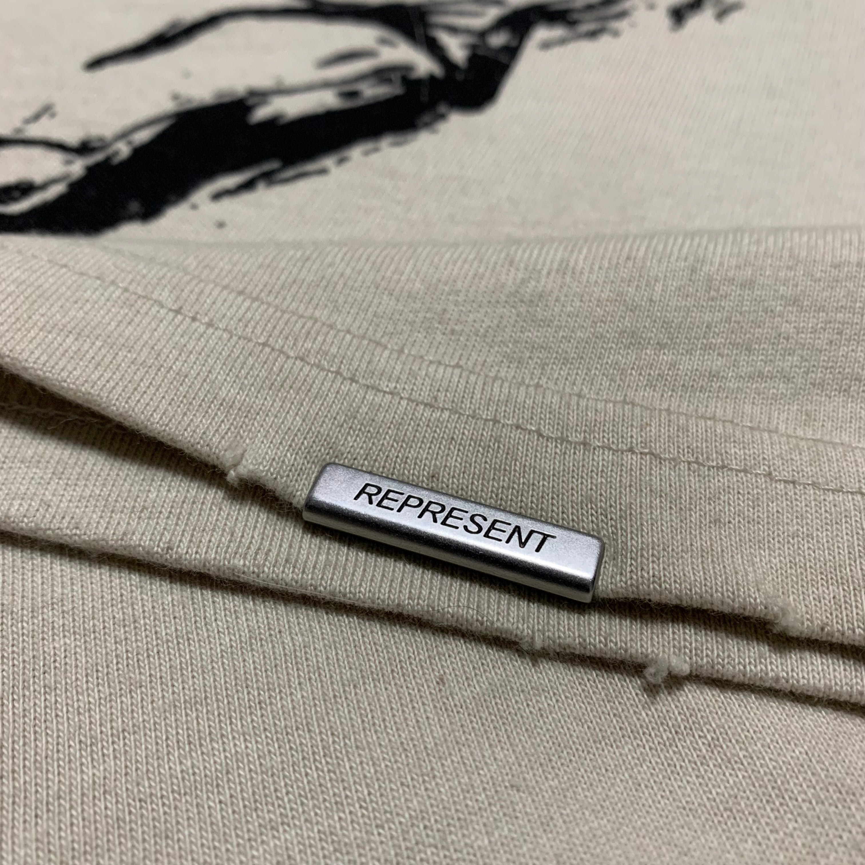 Represent Large Iron Spirit Vintage White Tee