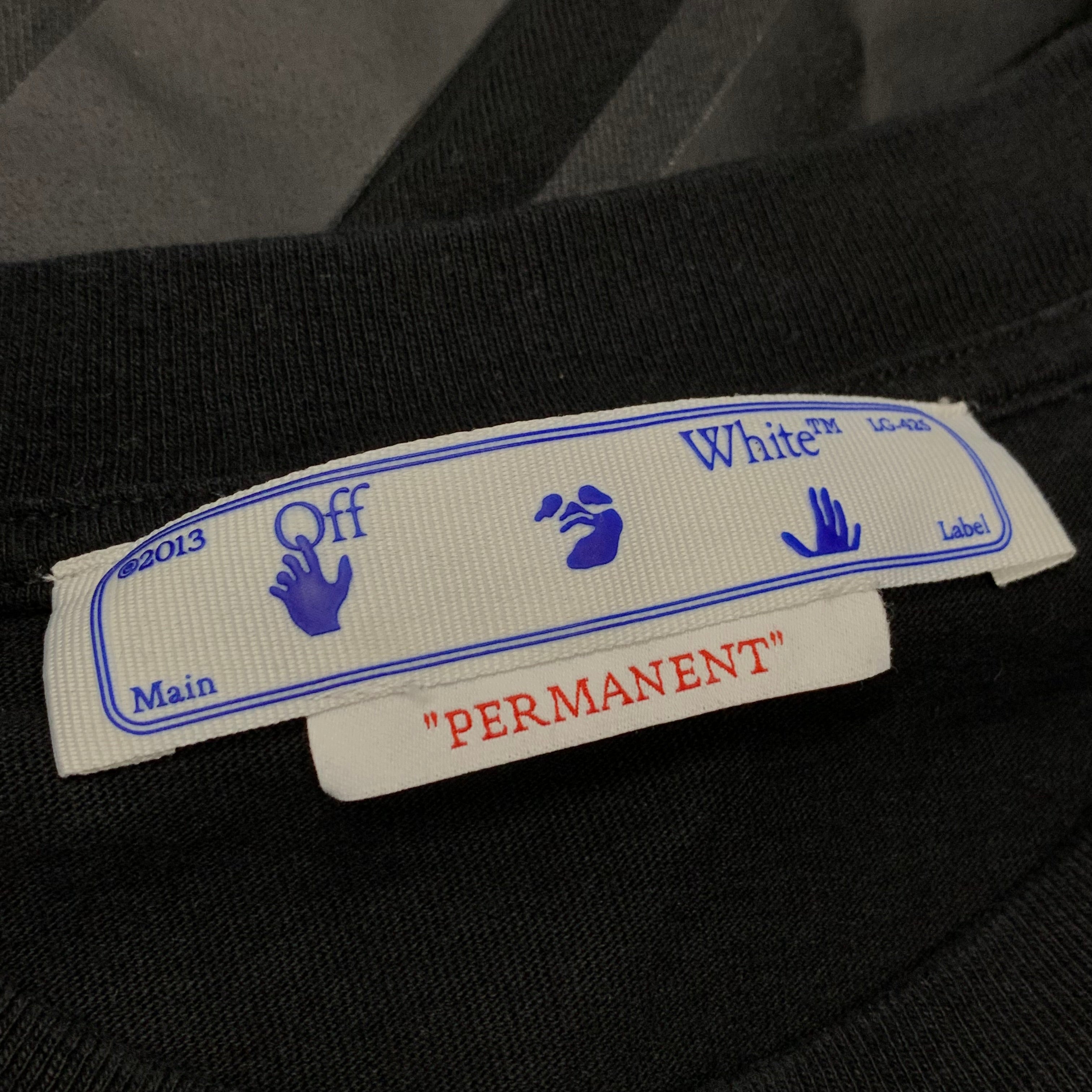 Off White Large Tee Diag Black T-Shirt Virgil Abloh