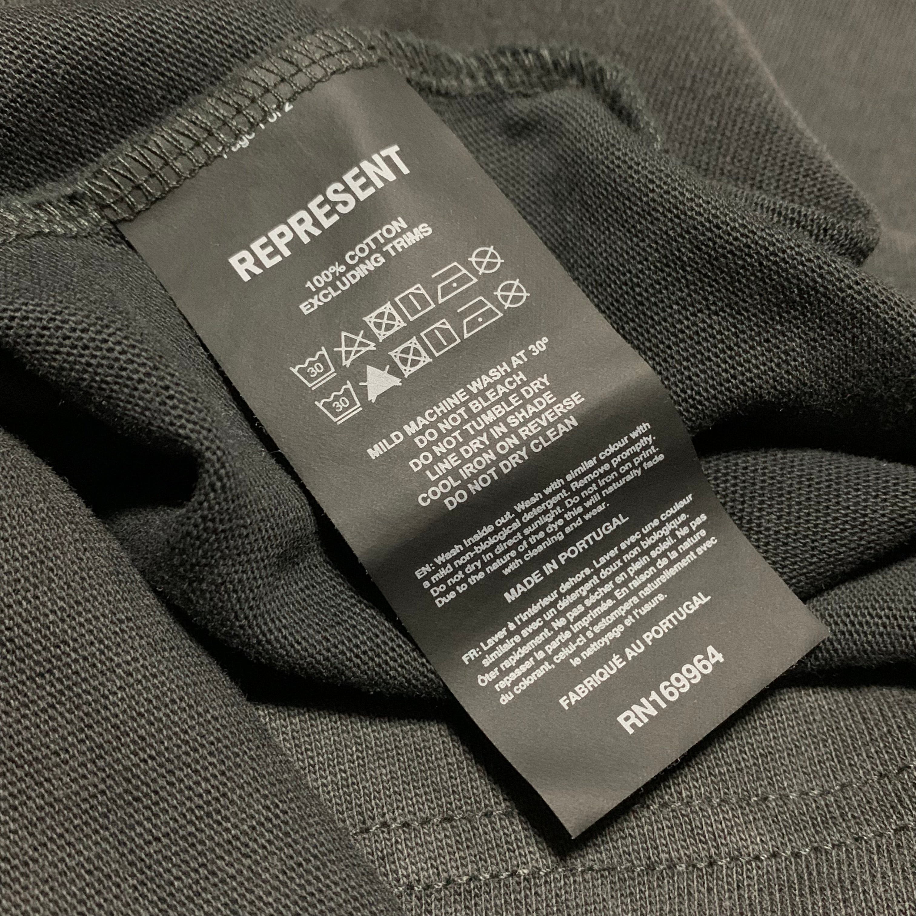 Represent Medium Destructive Appetite Vintage Grey Tee