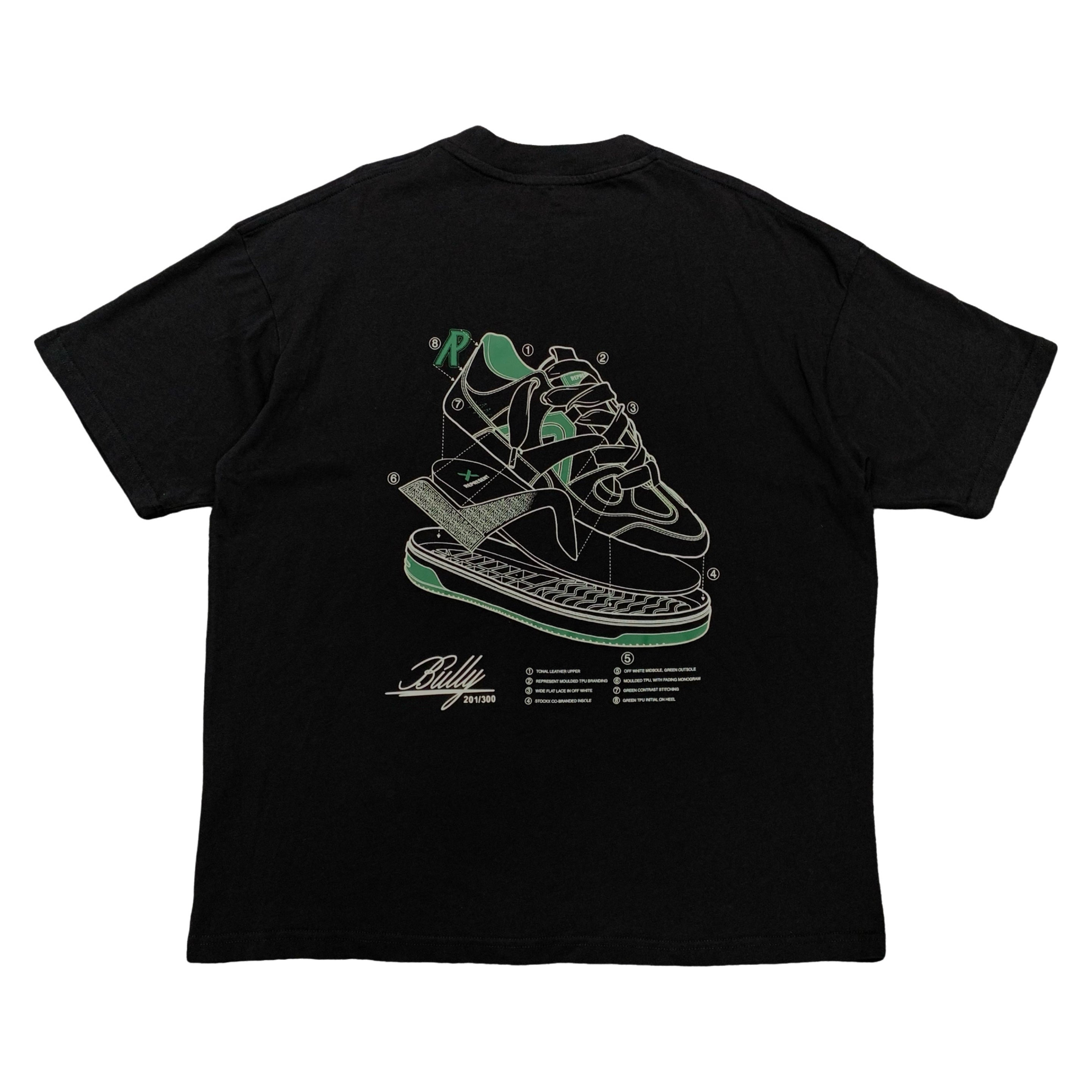Represent Medium Tee StockX Bully Aged Black T-Shirt Edition Of 300