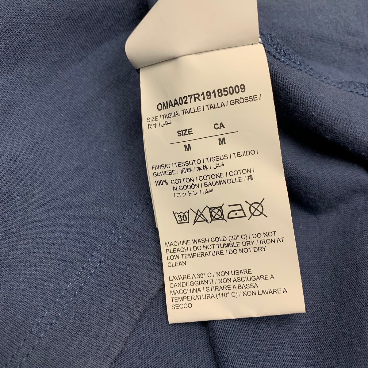 Off White Medium Tee Impressionism 1863 Blue T-Shirt Virgil Abloh