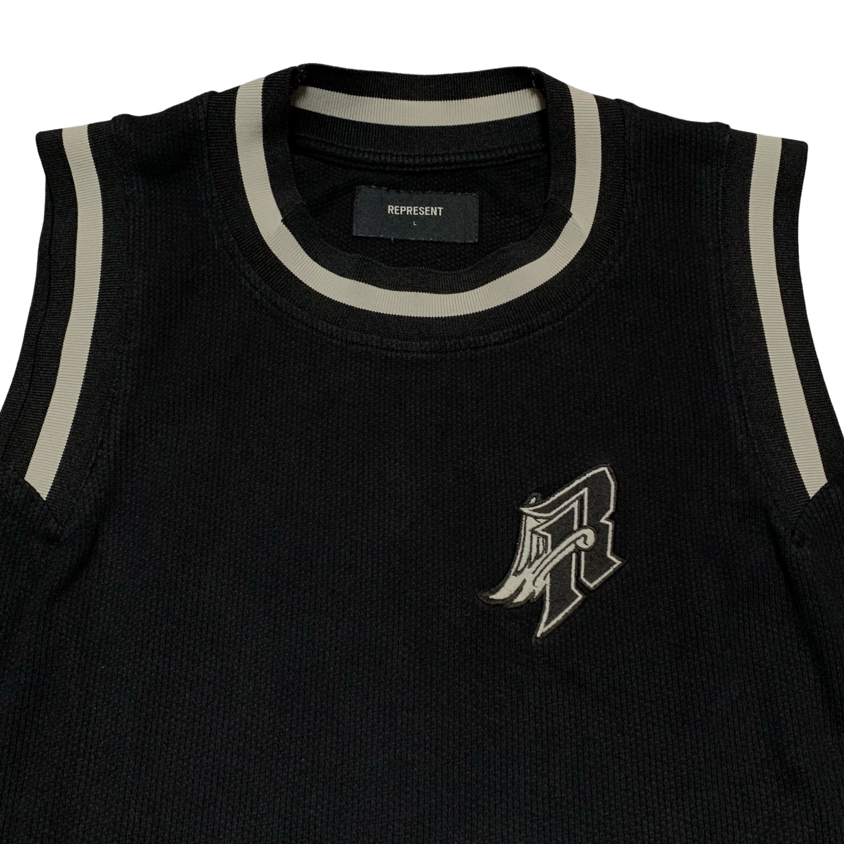 Represent Large Basketball Vest Black Jersey Top