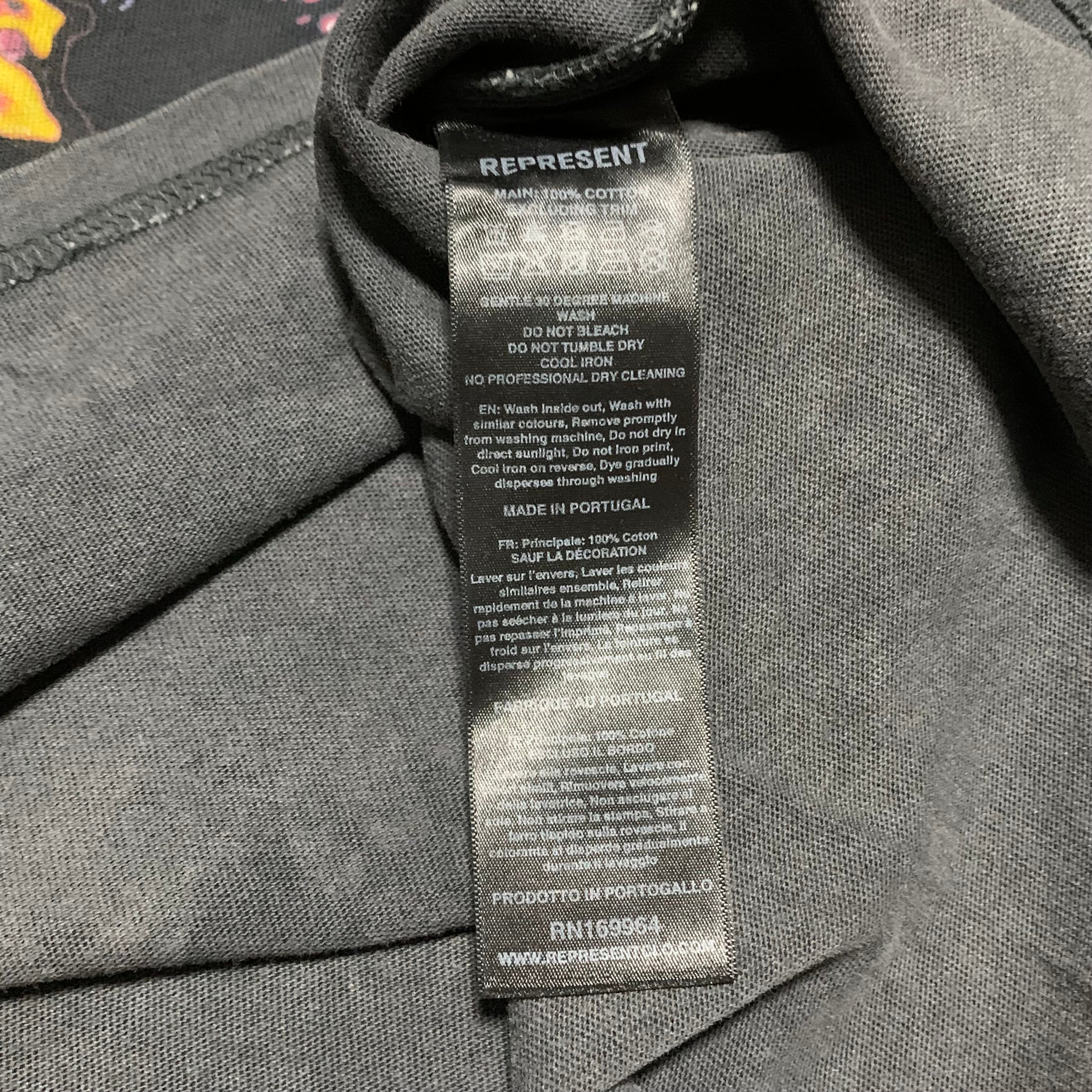 Represent Large Spirit Reaper Vintage Black Tee