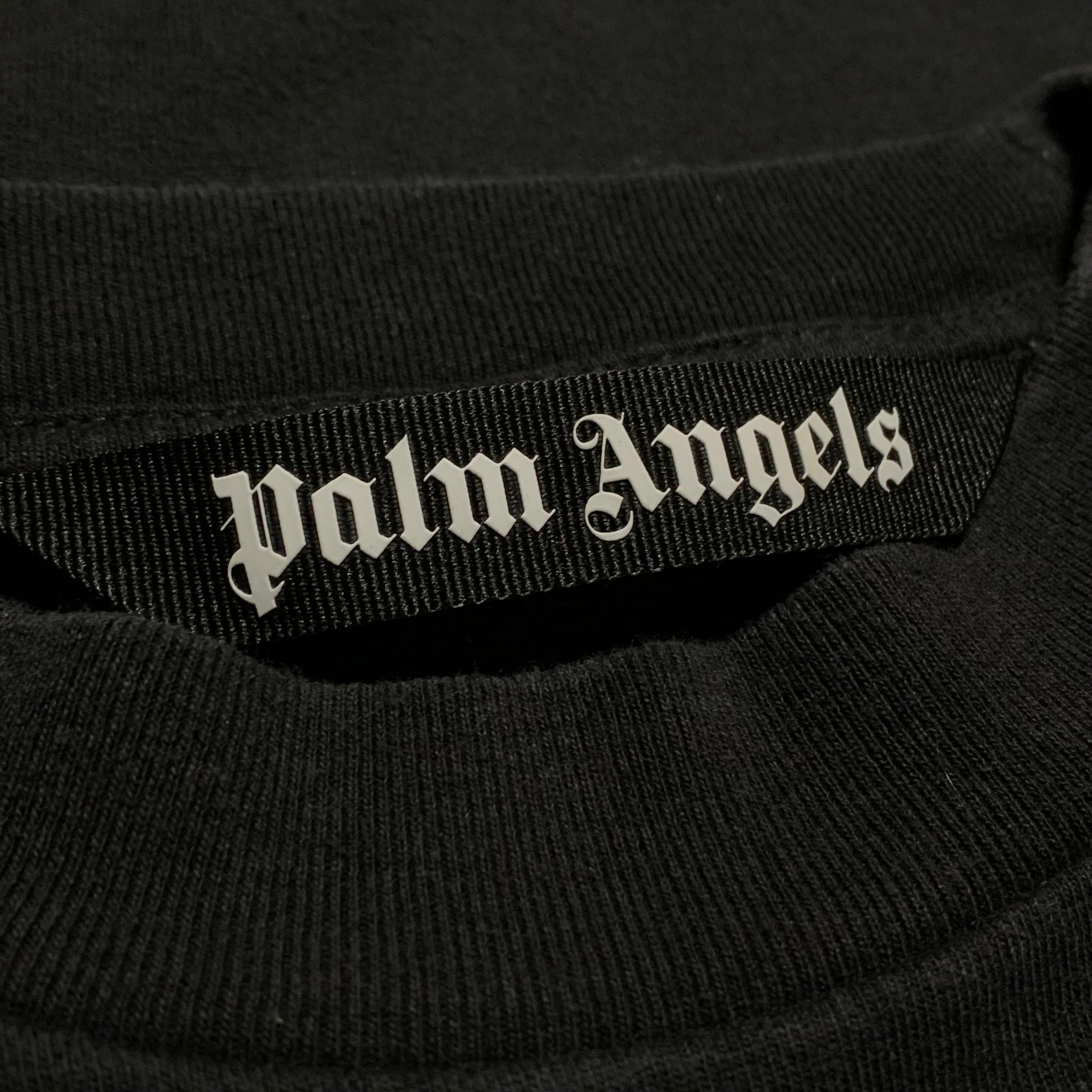 Palm Angels Small New York Sprayed Black Tee