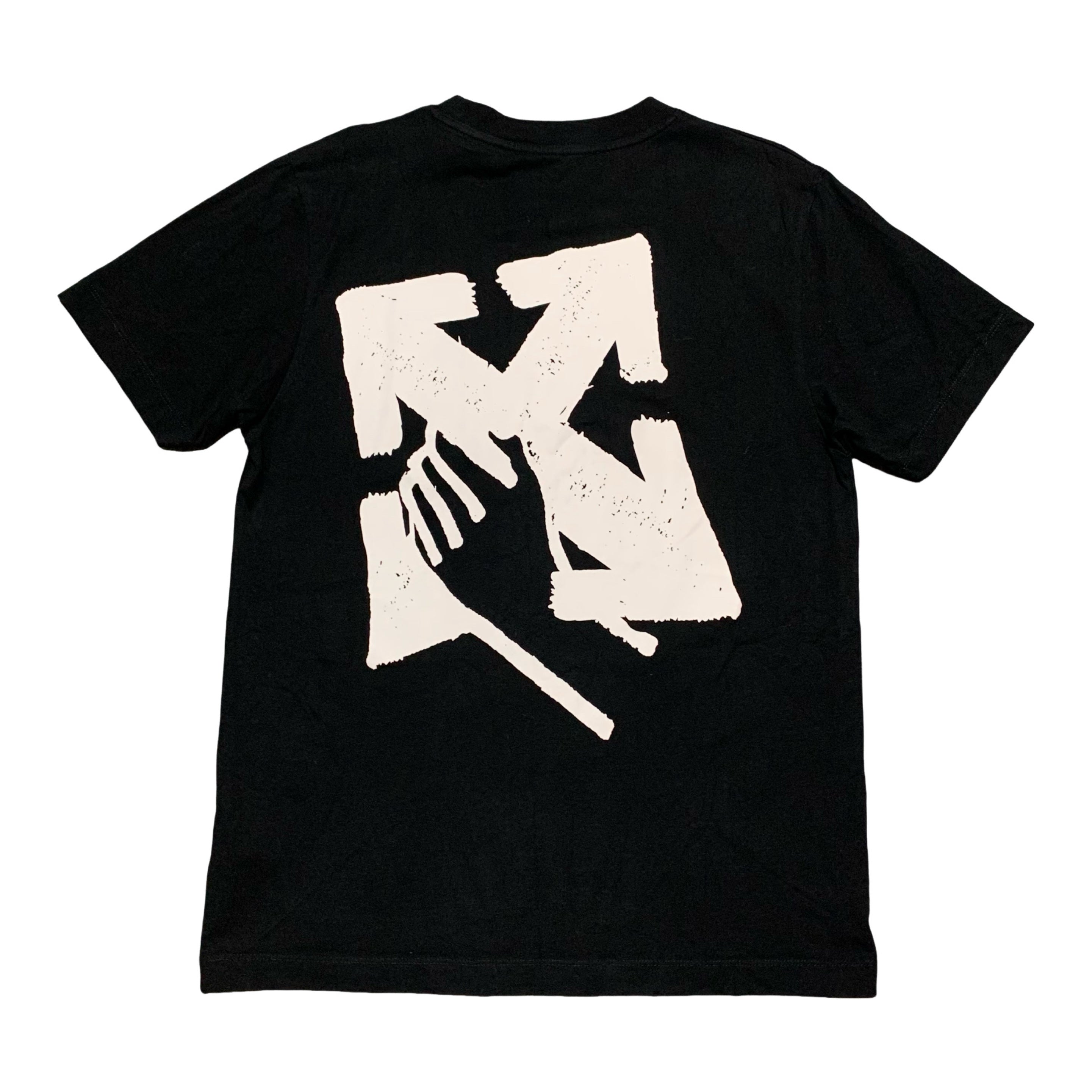 Off White Medium Hand Arrows Black Tee Virgil Abloh
