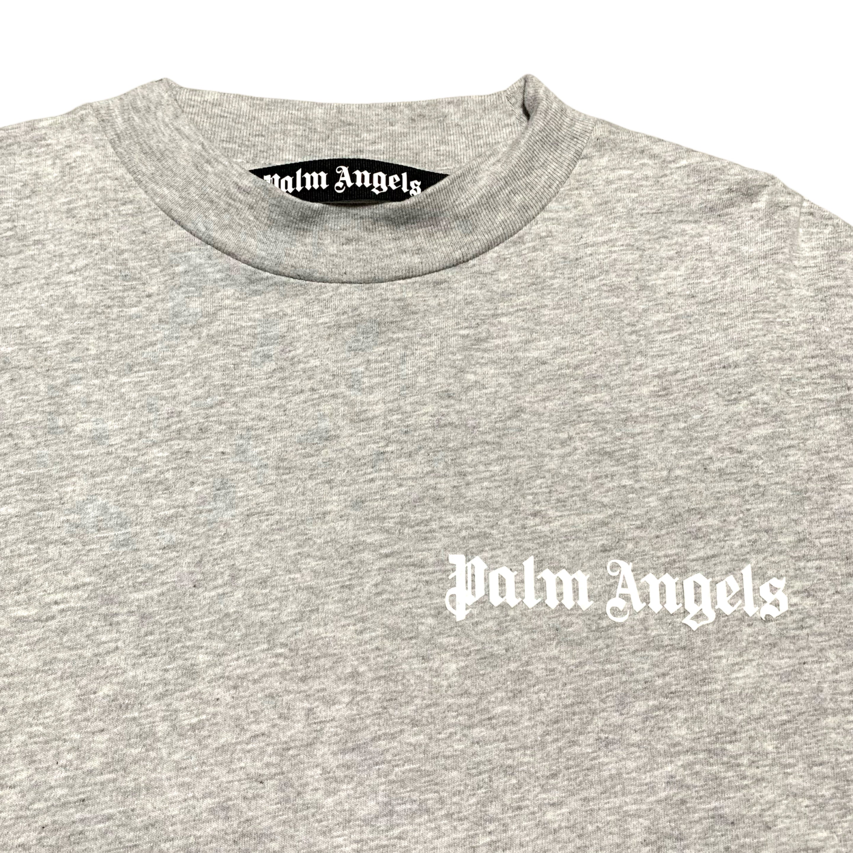 Palm Angels Small Logo Classic Grey Tee