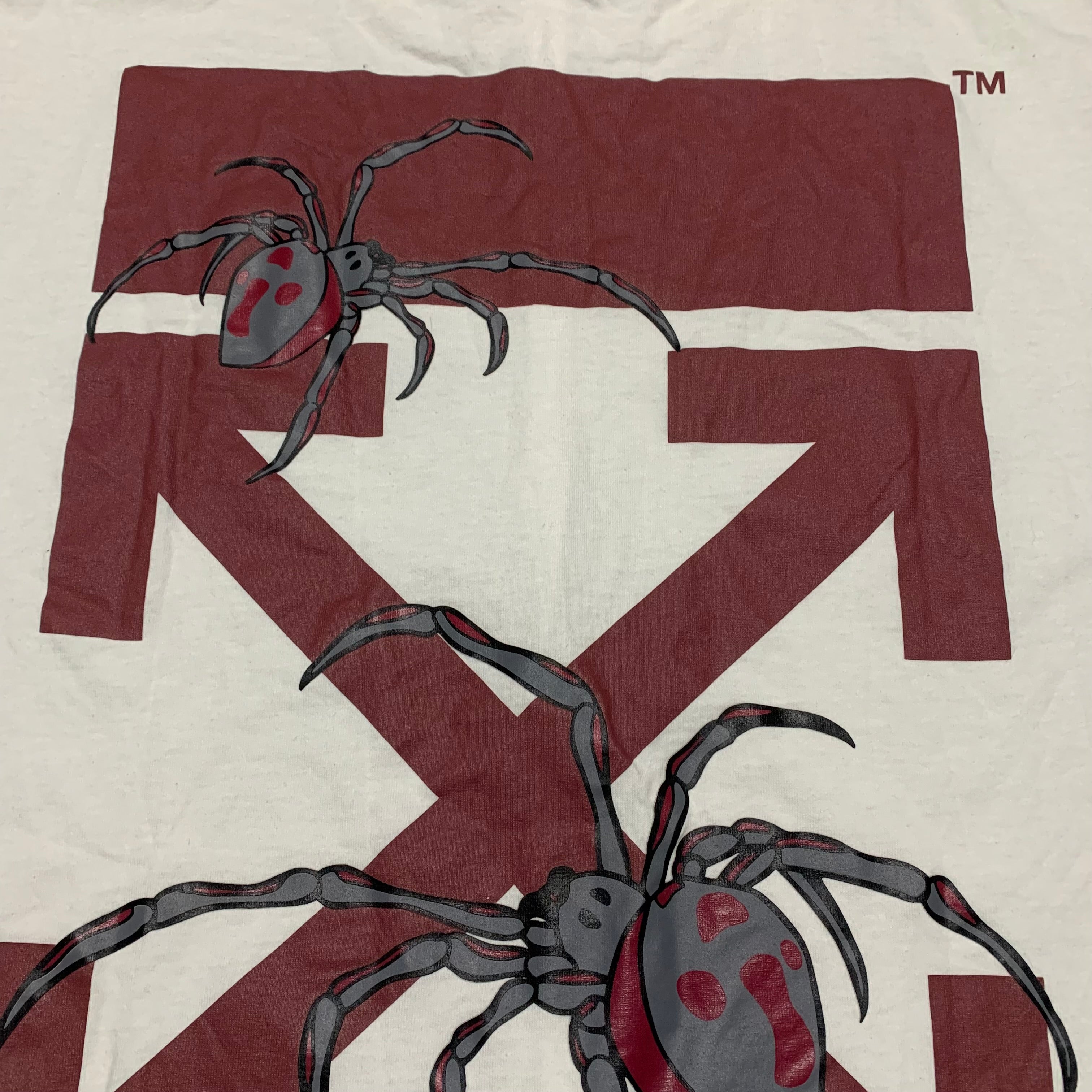 Off White Large Arachno Spider Arrows White Tee Virgil Abloh