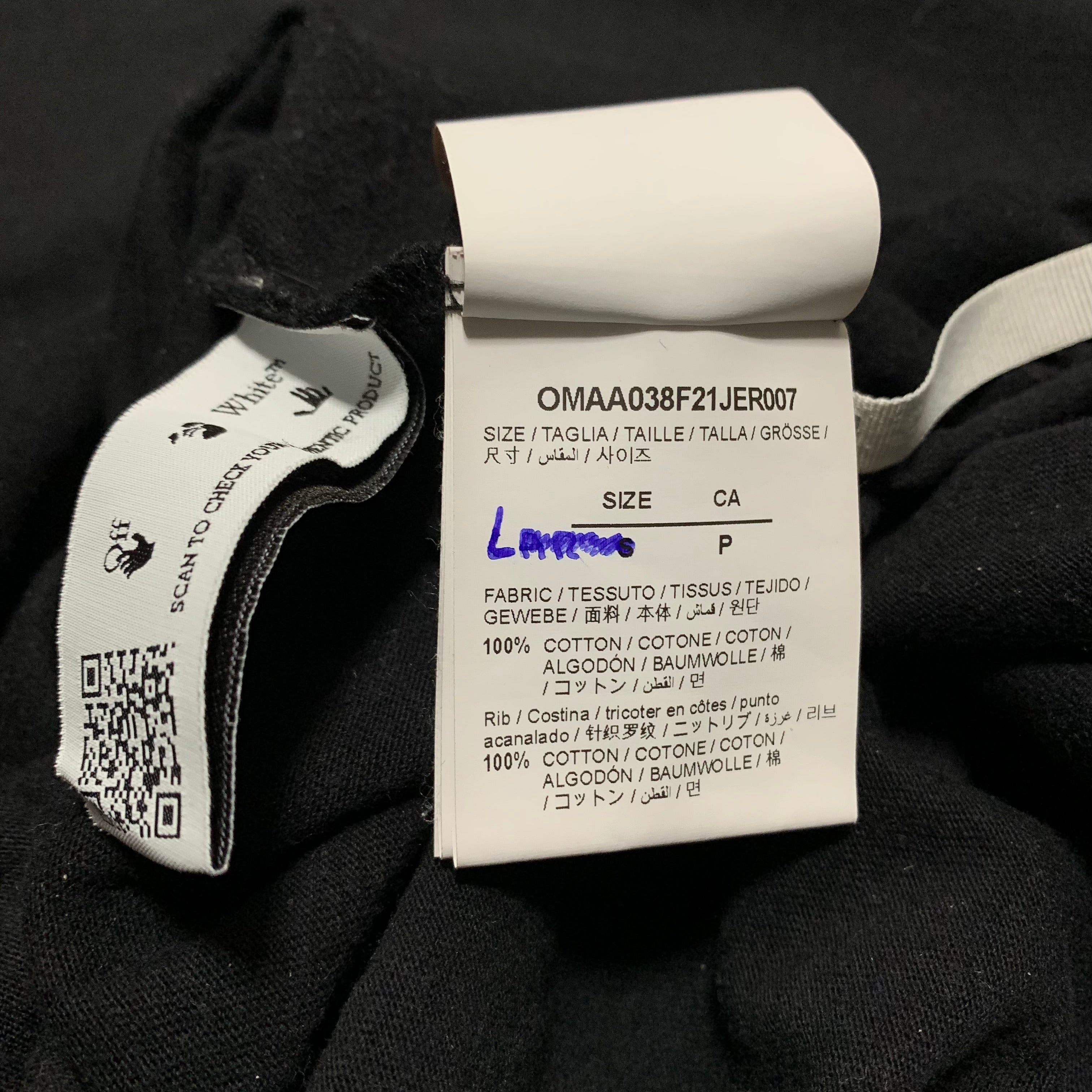 Off White Large Off Caravaggio Black Tee Virgil Abloh