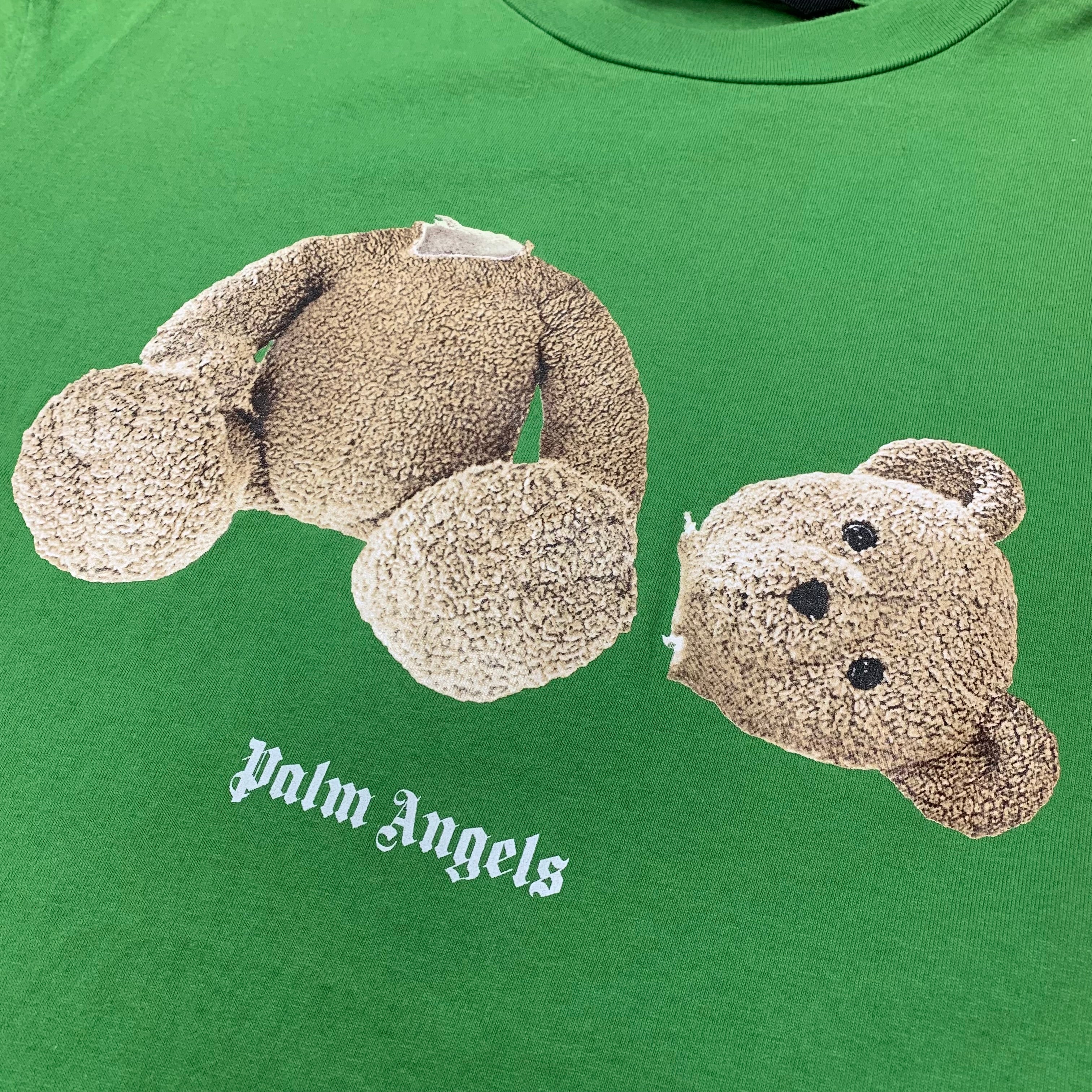Palm Angels Medium Tee Bear Classic Green T-Shirt