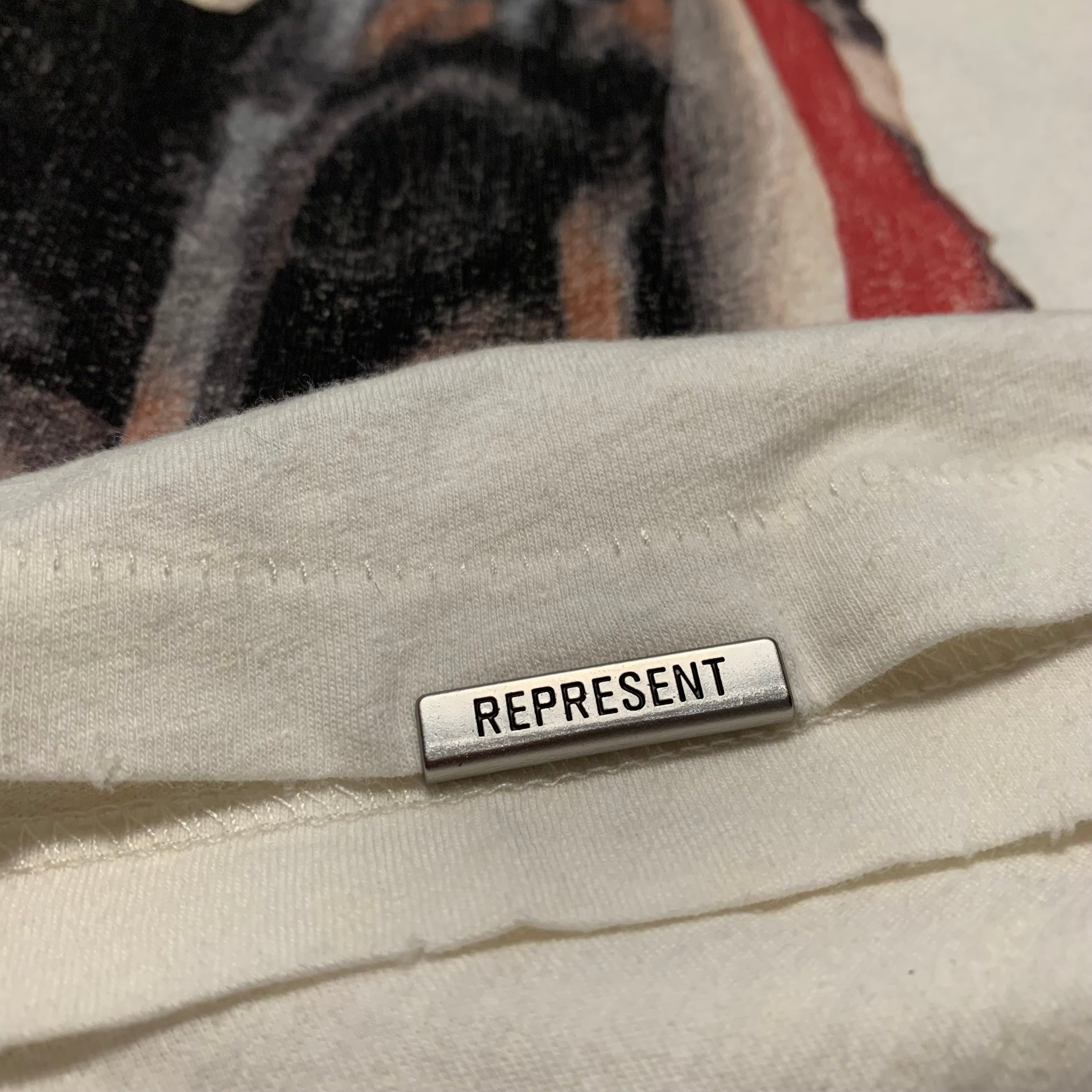 Represent Large Dream On Tour Washed Ecru White Tee