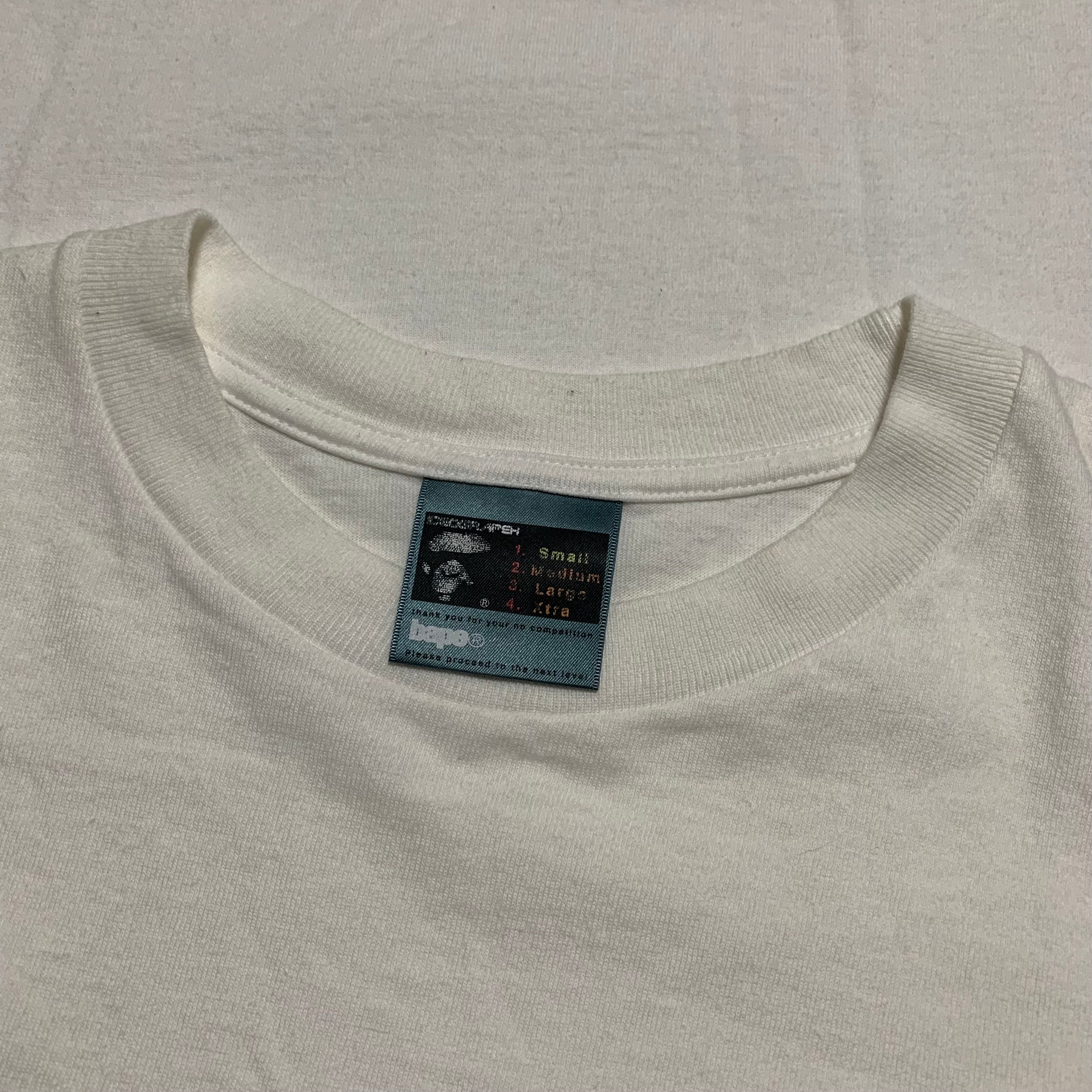 Bape Small Graphic White Tee A Bathing Ape Vintage OG