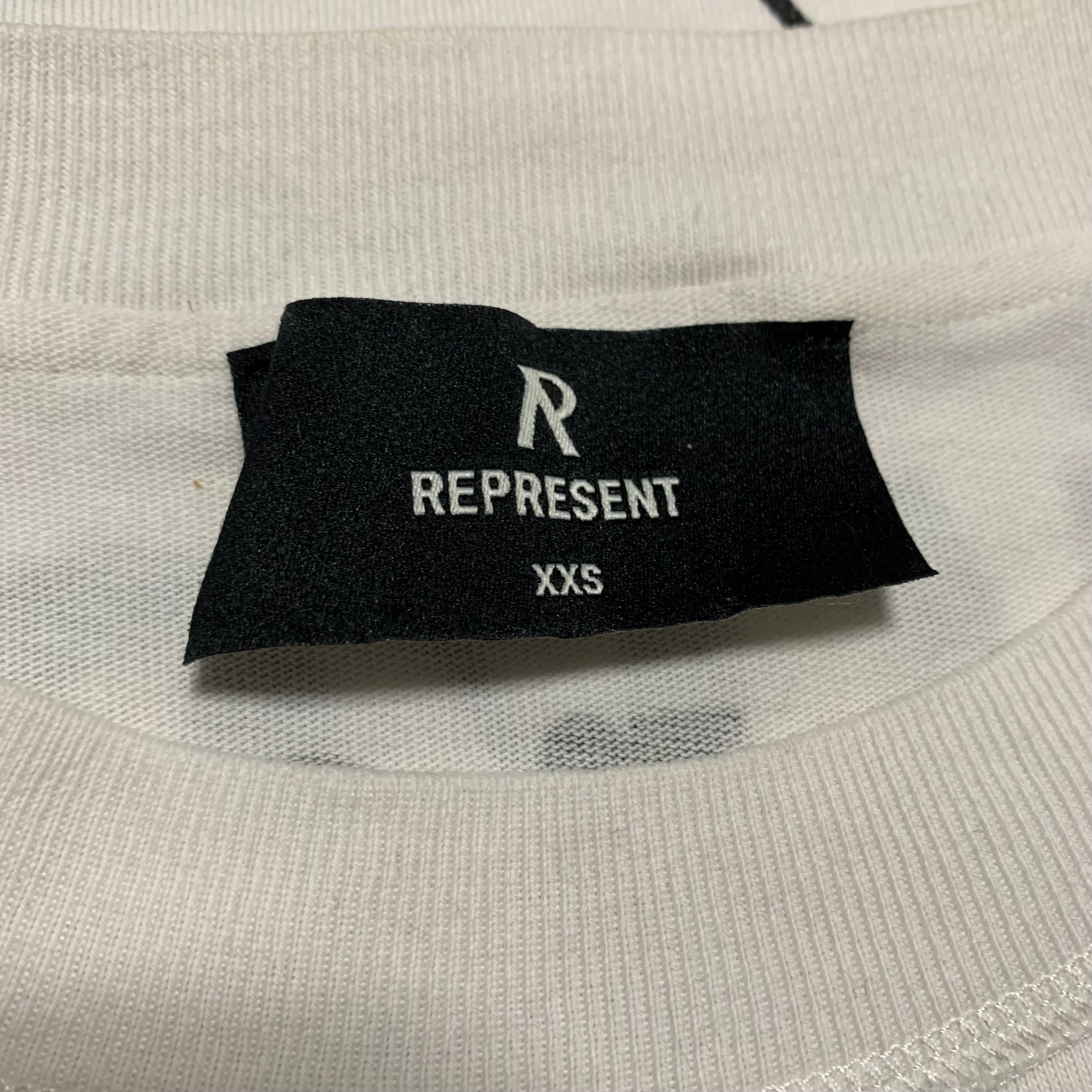 Represent XXS Monochrome Icons Flat White Tee