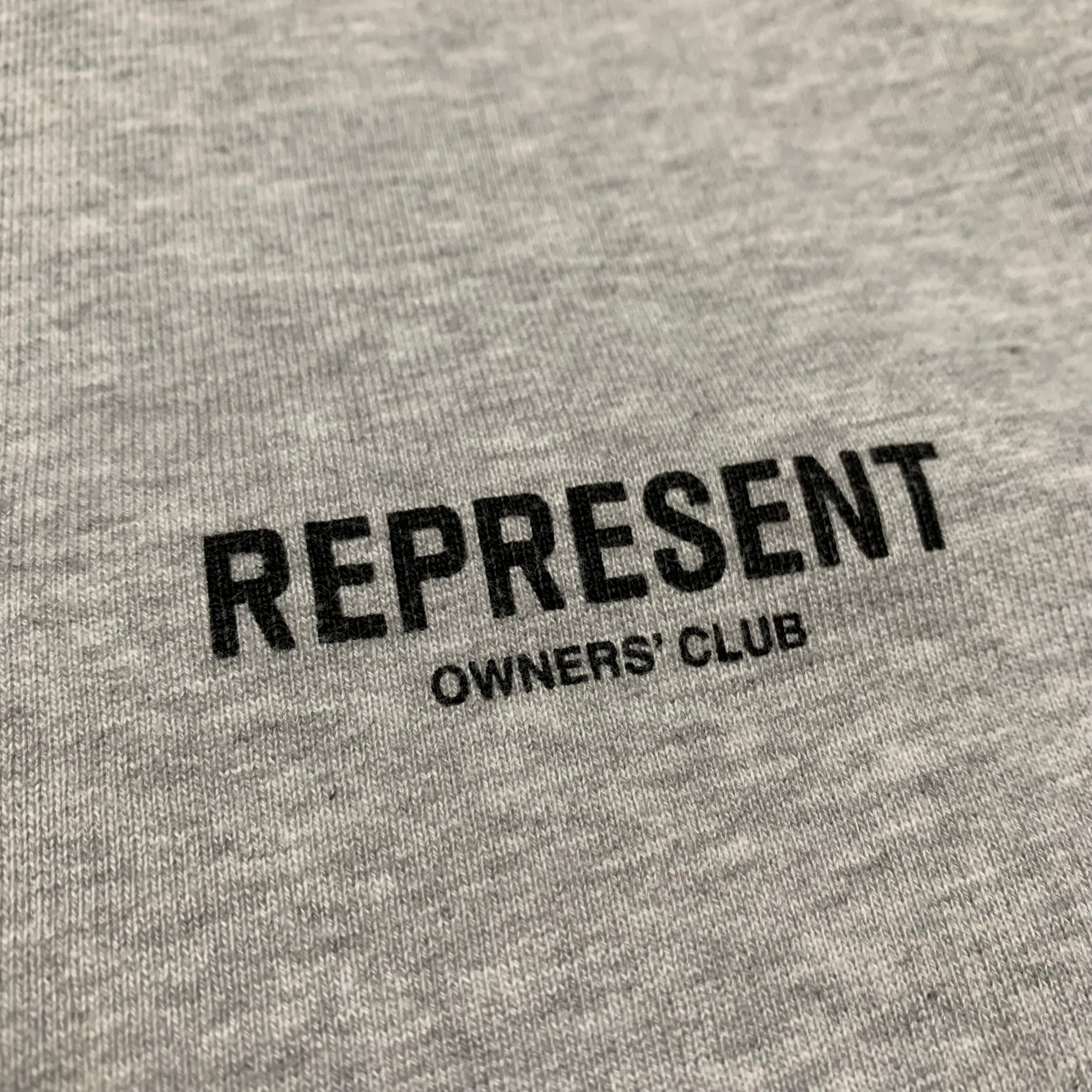 Represent Small Owners Club Grey Sweater Sweatshirt Crewneck