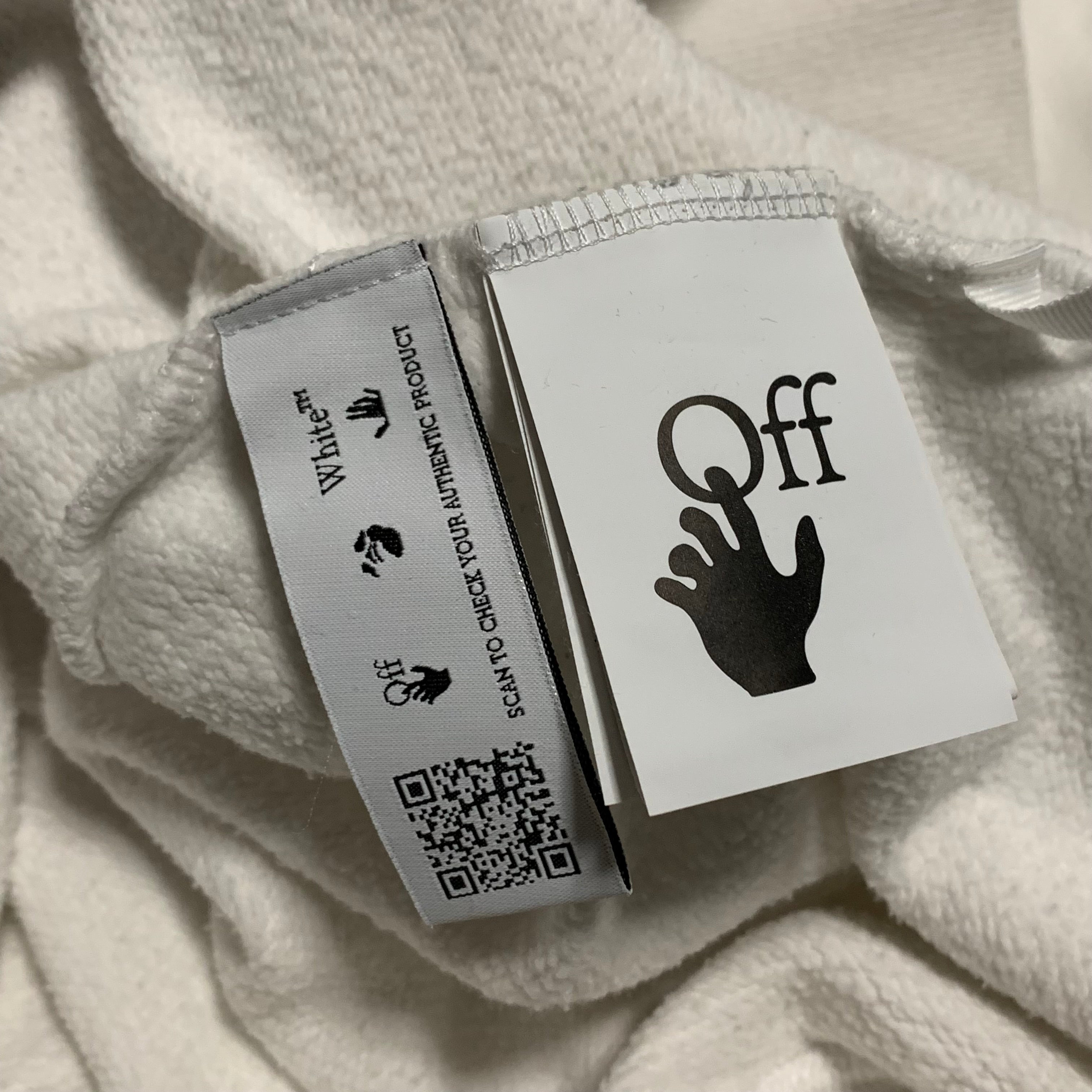 Off White Large Mona Lisa White Hoodie Virgil Abloh