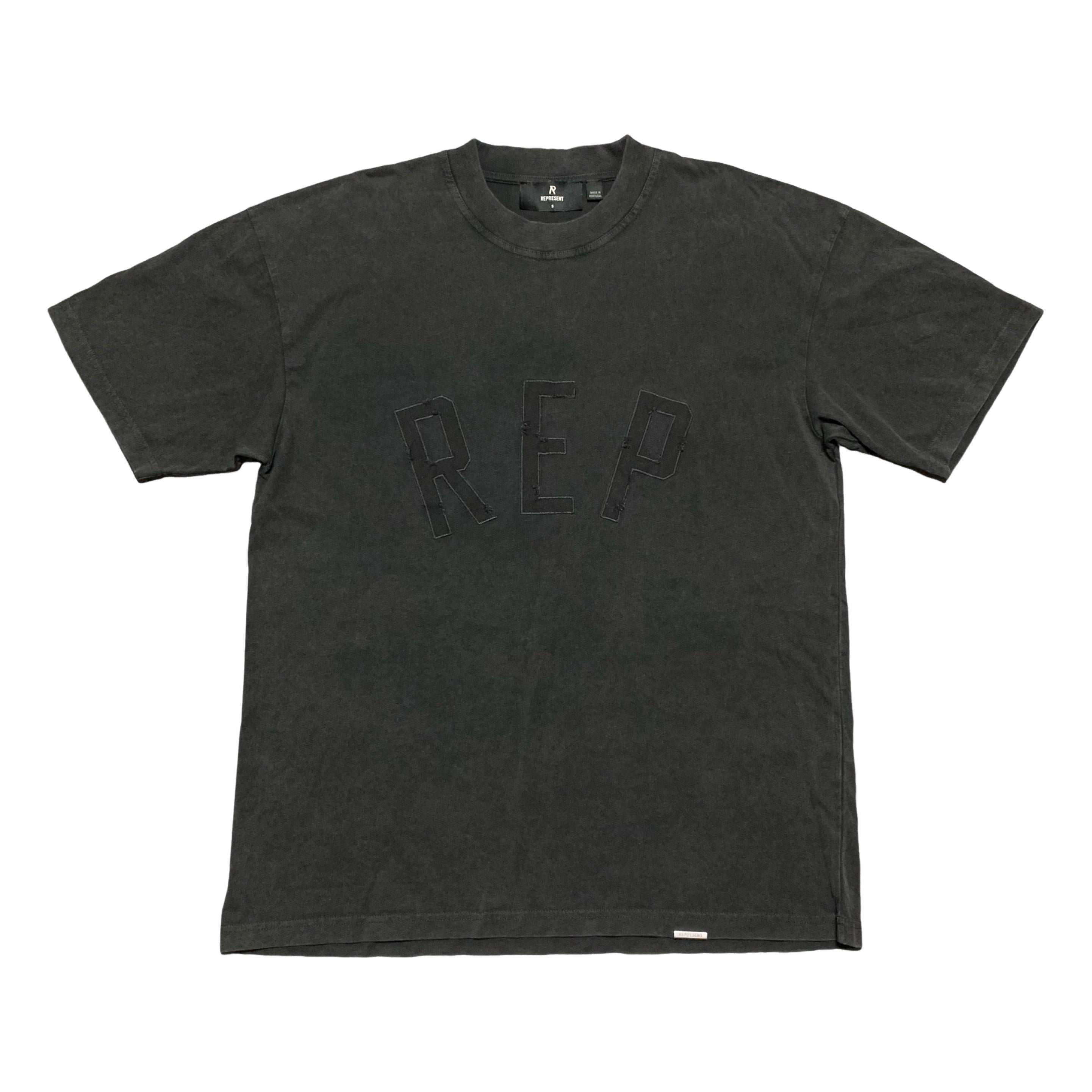 Represent Small Applique Vintage Black Tee