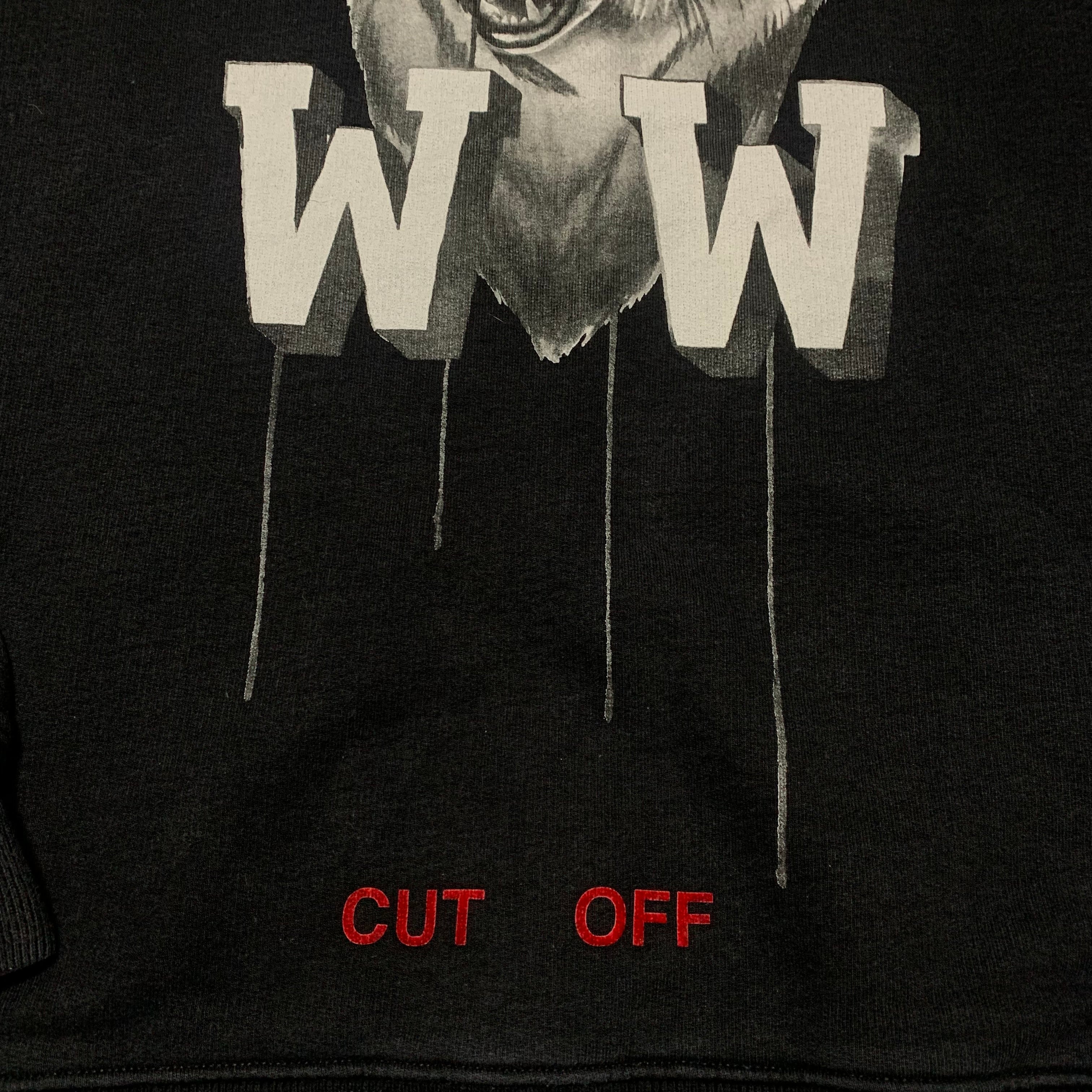 Off White Medium Wolf Sweatshirt Crewneck Black Virgil Abloh