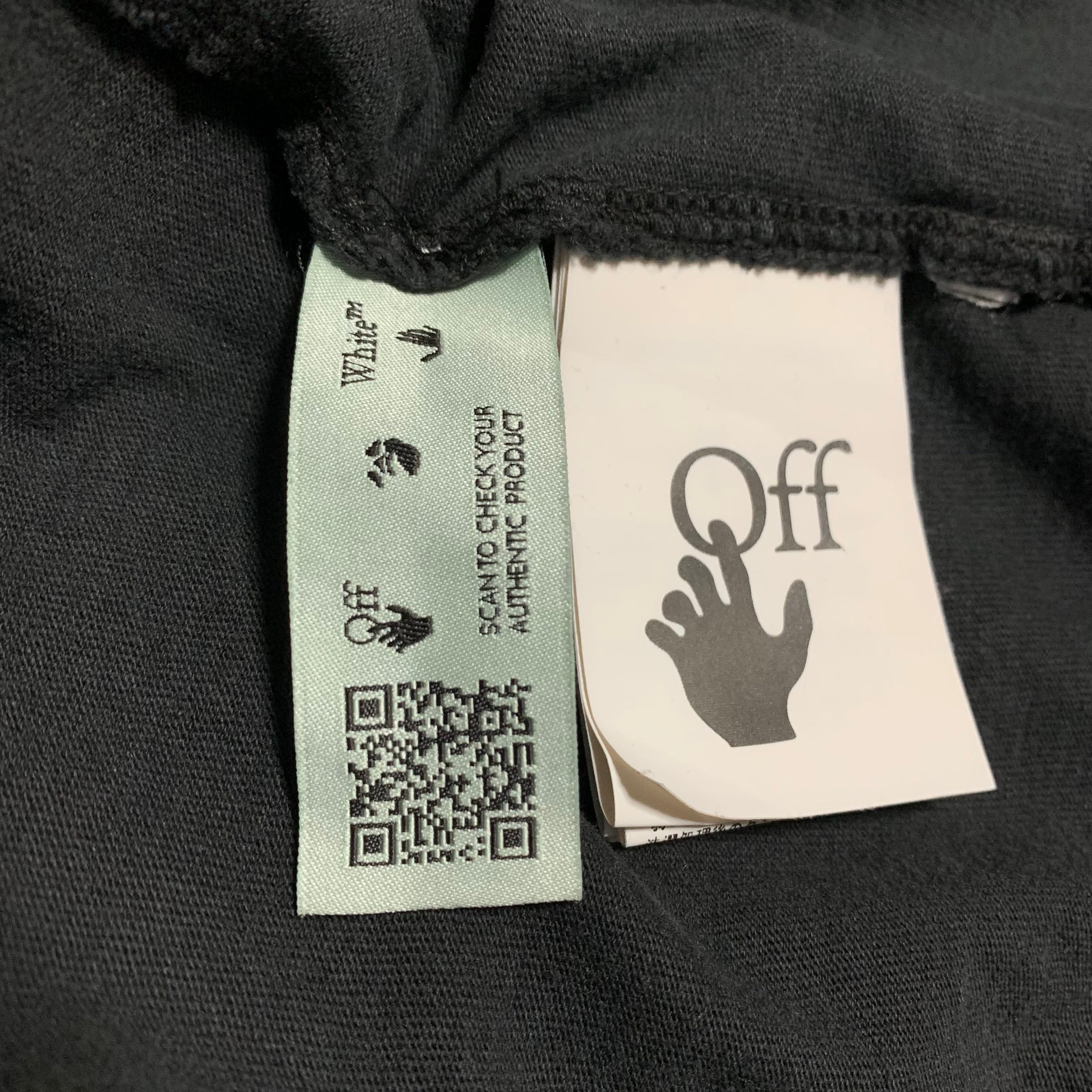 Off White Small Vintage Logo Black Tee Virgil Abloh