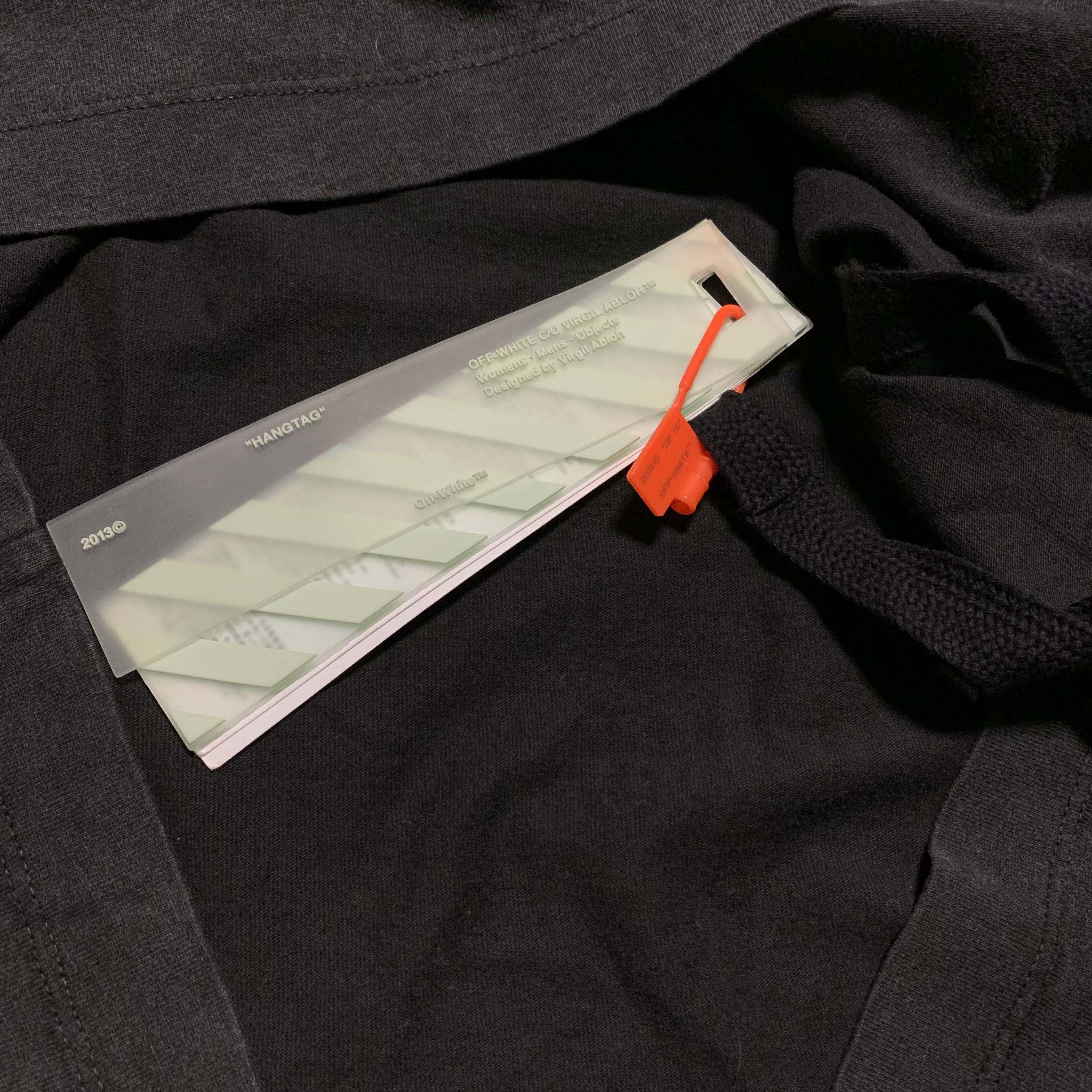 Off White XL Hardcore Caravaggio Off Black Tee Virgil Abloh