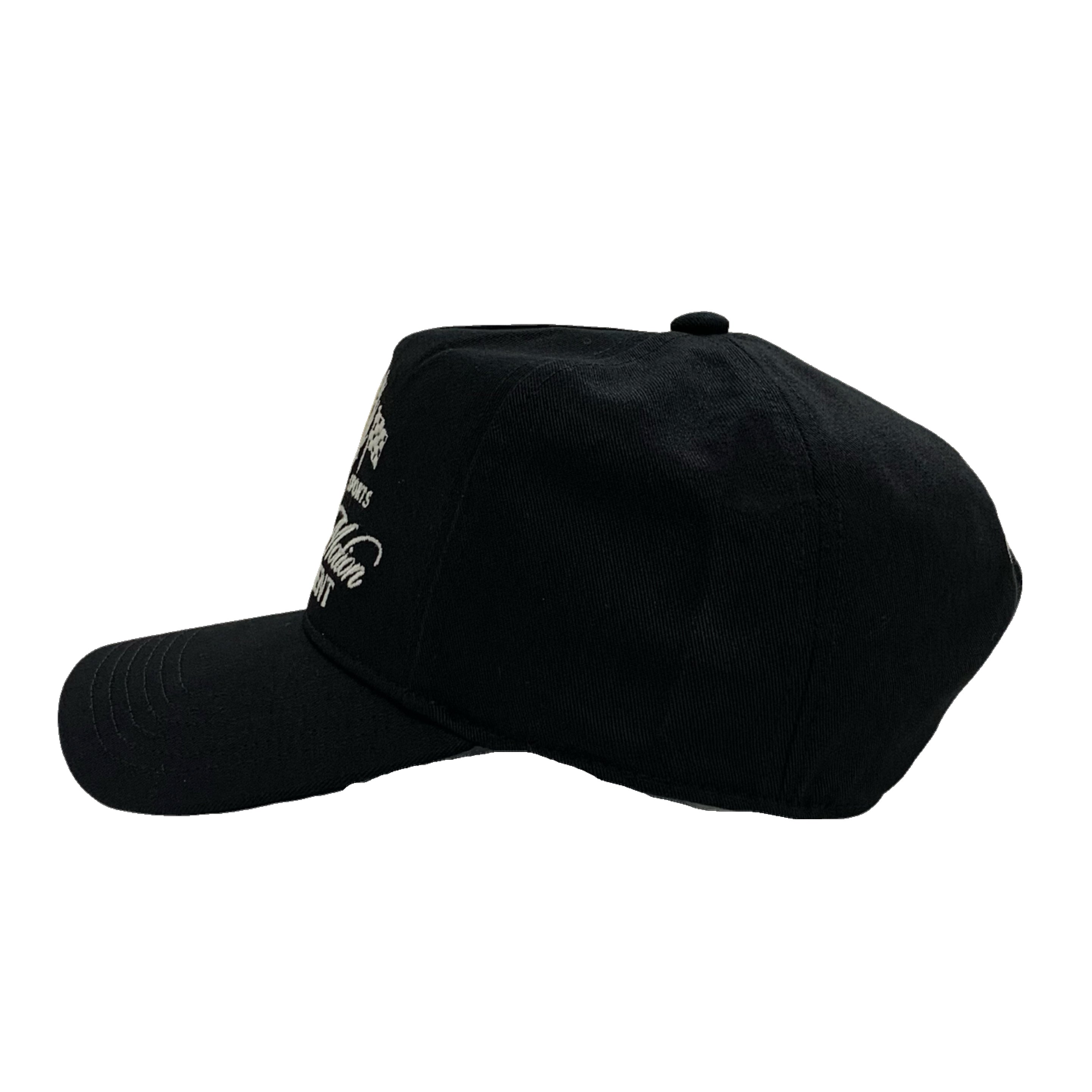 Represent Cap Crest Jet Black Hat Cap