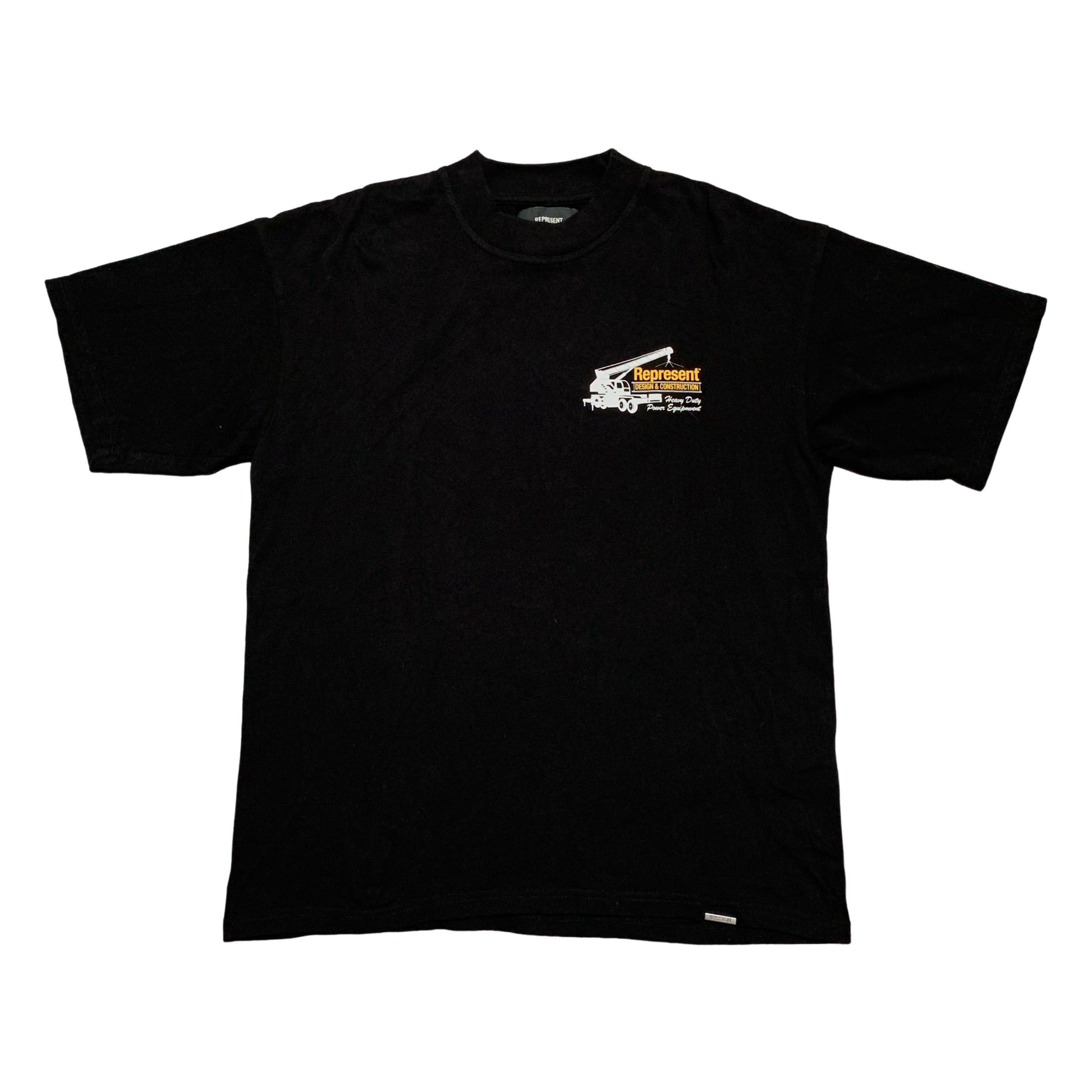 Represent Small Design & Construction Jet Black Tee