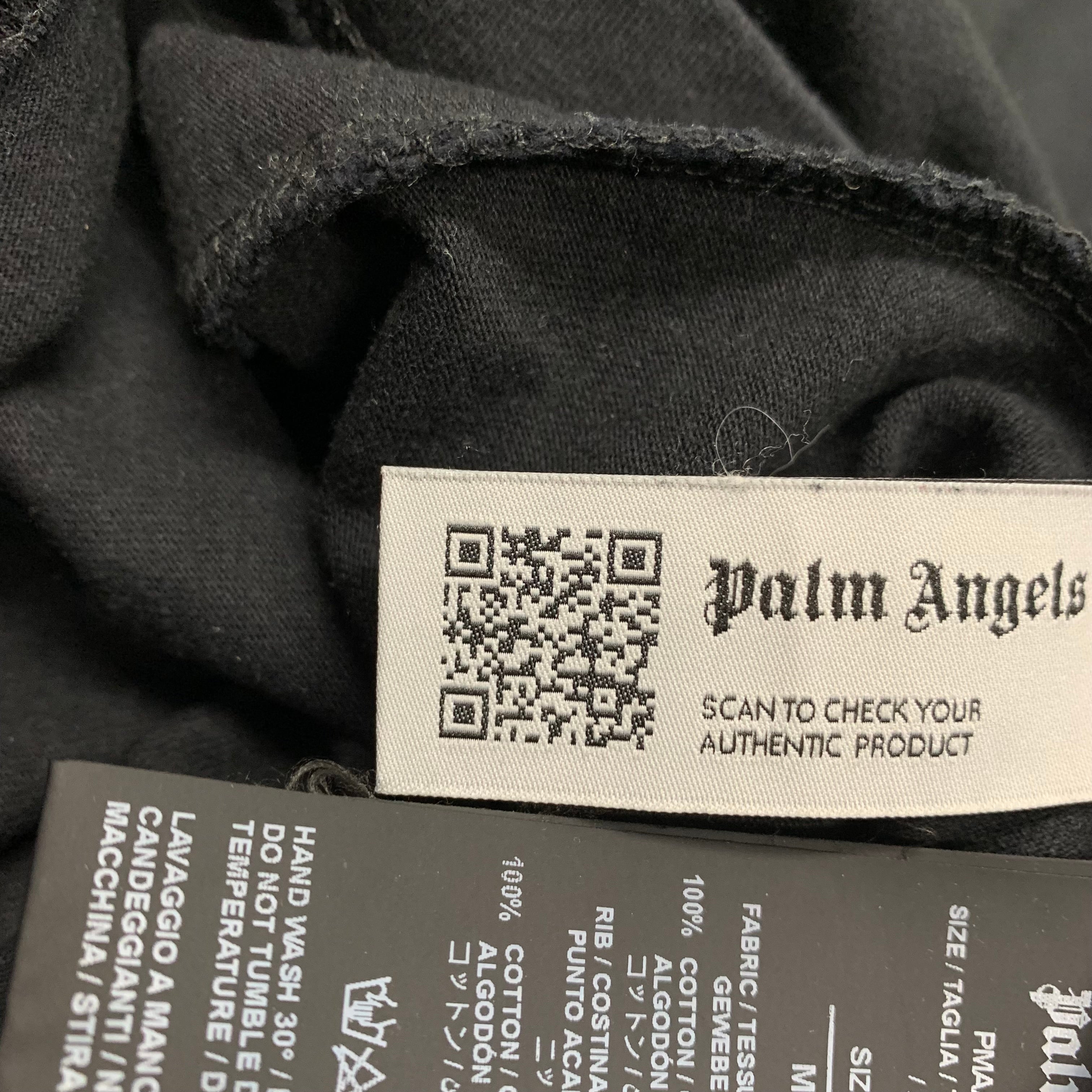 Palm Angels Medium Tee New York Sprayed Black T-Shirt