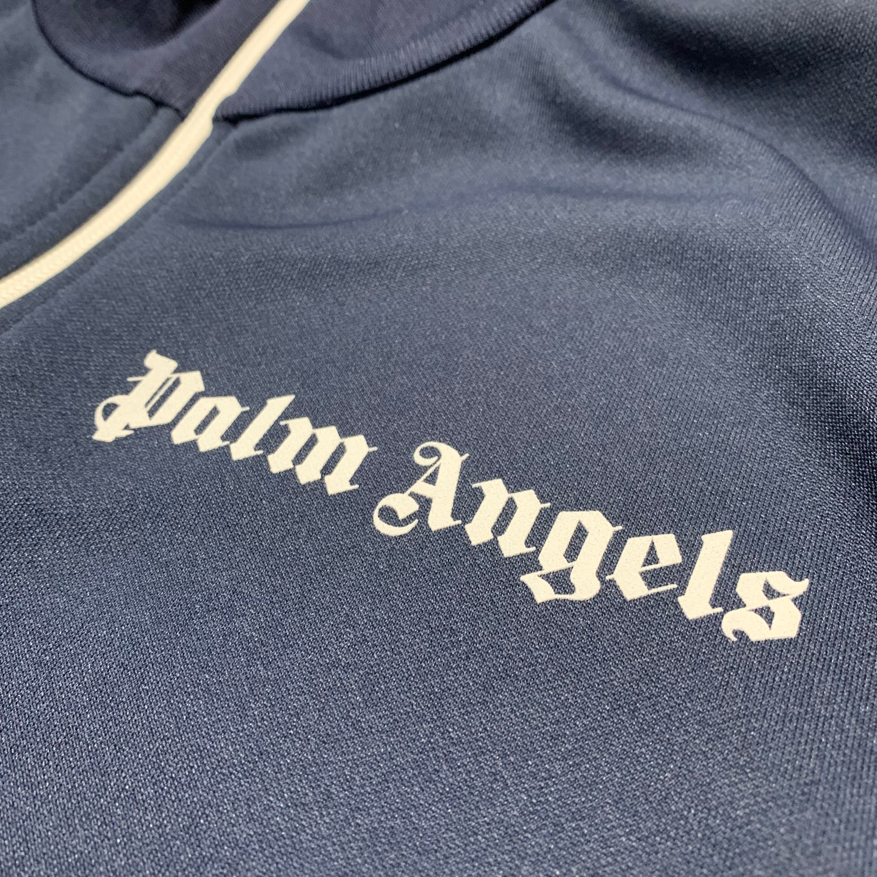 Palm Angels Small Track Jacket Blue Classic Track Top